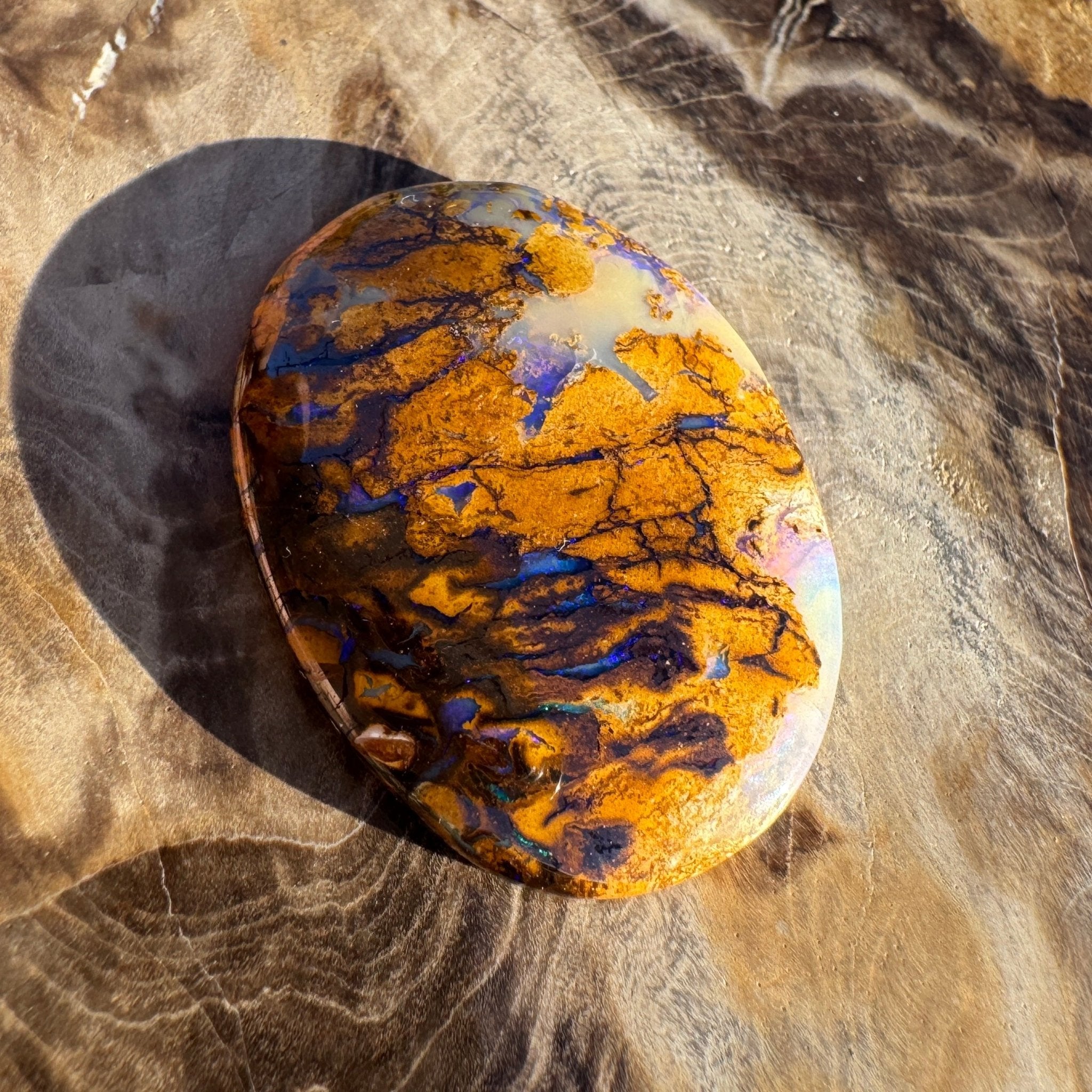 21.1ct Queensland Boulder Opal | Solid Australian Opal | Hand-Cut