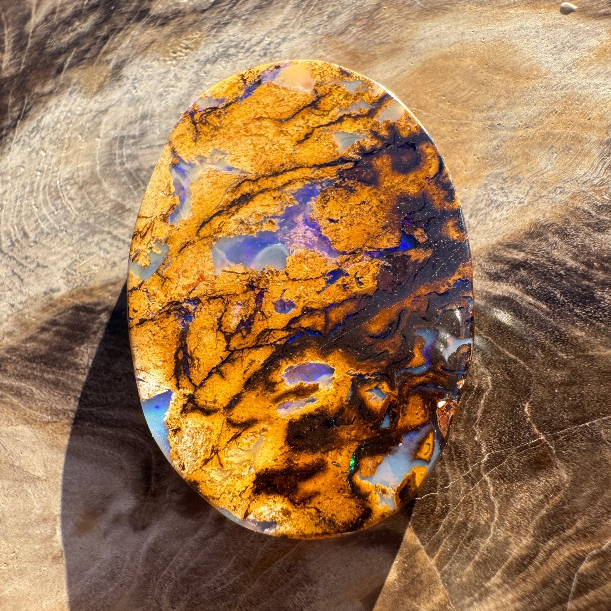 21.1ct Queensland Boulder Opal | Solid Australian Opal | Hand-Cut