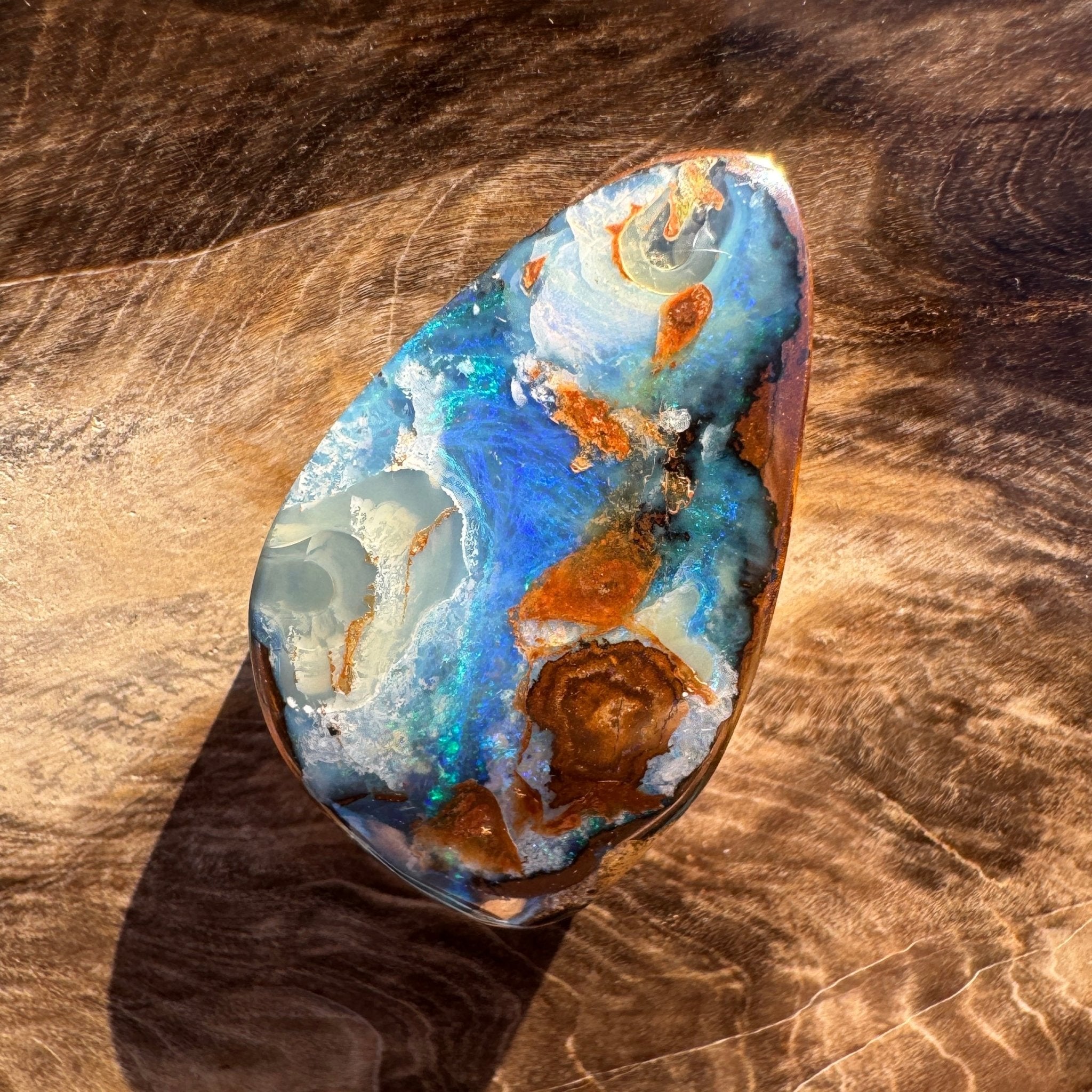 21.3ct Queensland Boulder Opal | Solid Australian Opal | Hand-Cut