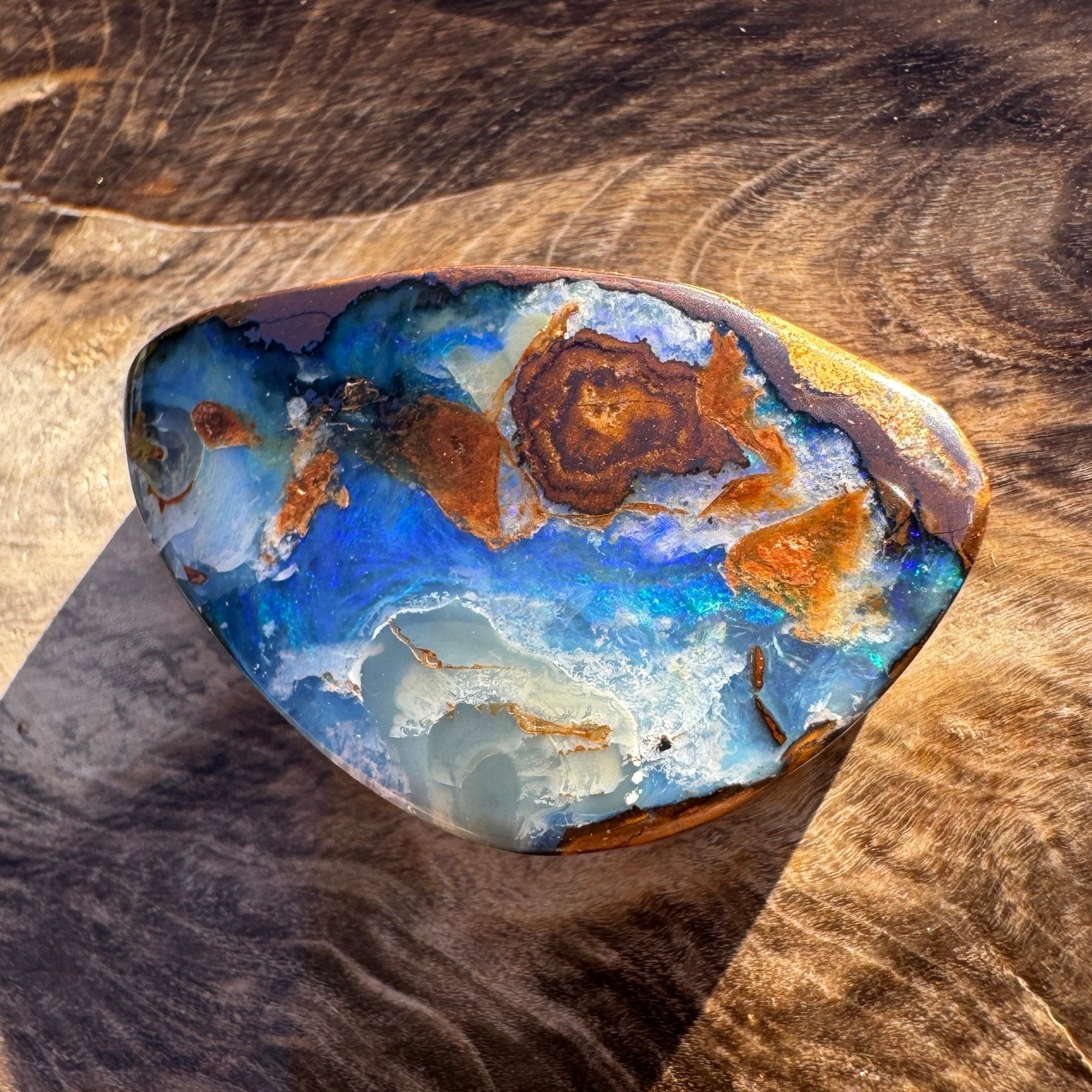 21.3ct Queensland Boulder Opal | Solid Australian Opal | Hand-Cut