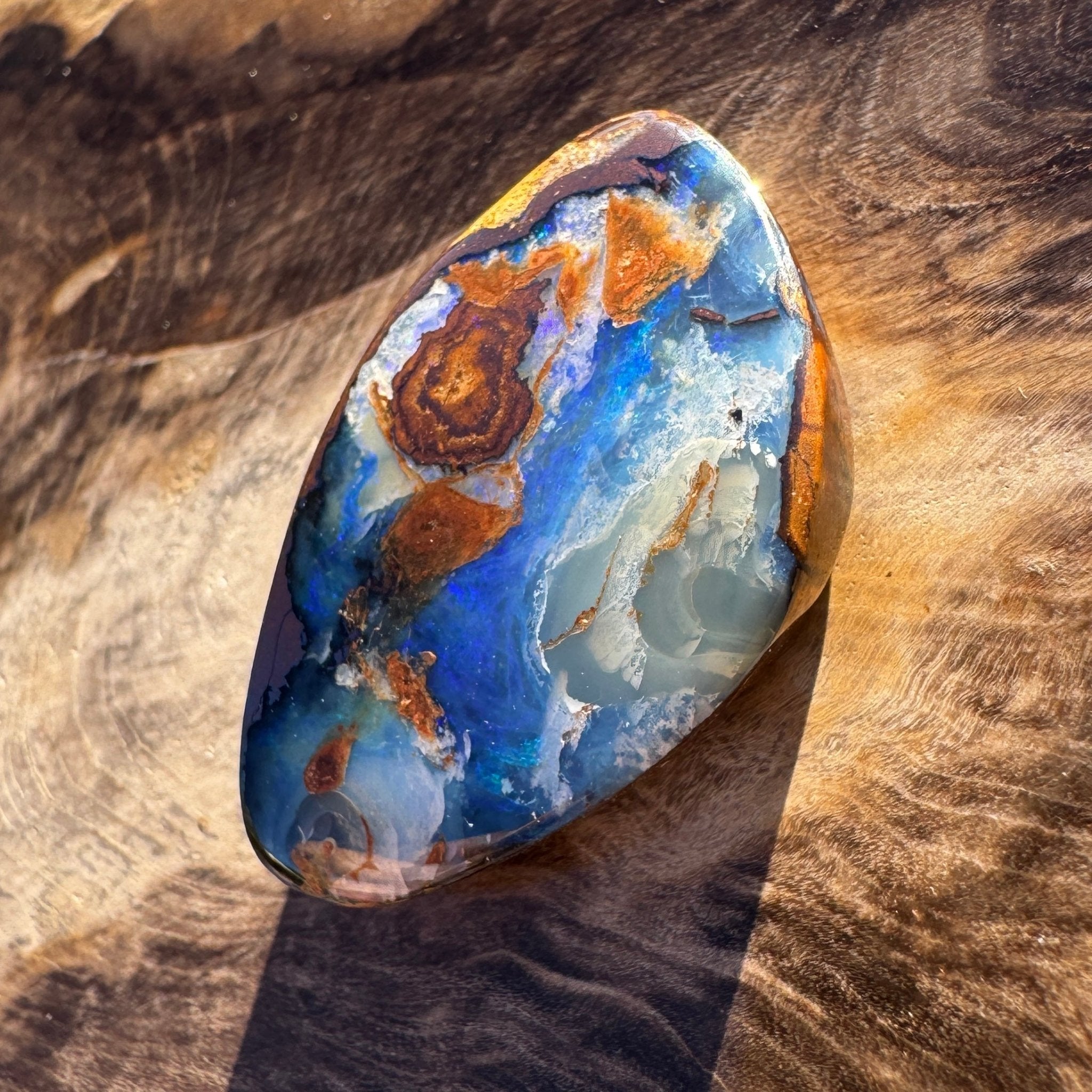 21.3ct Queensland Boulder Opal | Solid Australian Opal | Hand-Cut