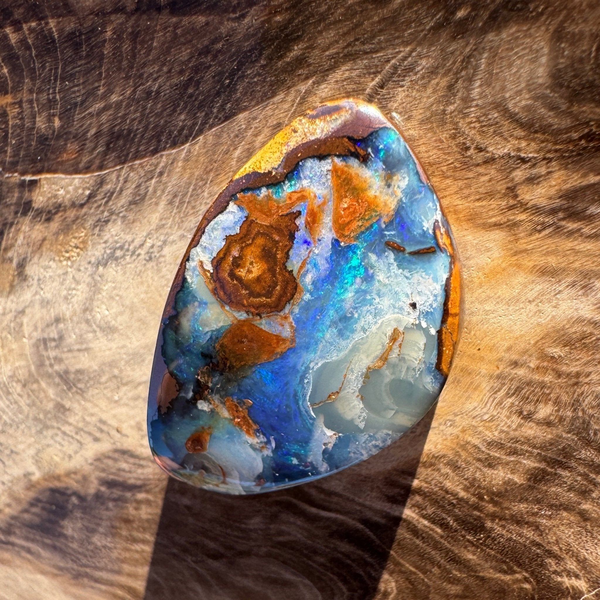21.3ct Queensland Boulder Opal | Solid Australian Opal | Hand-Cut