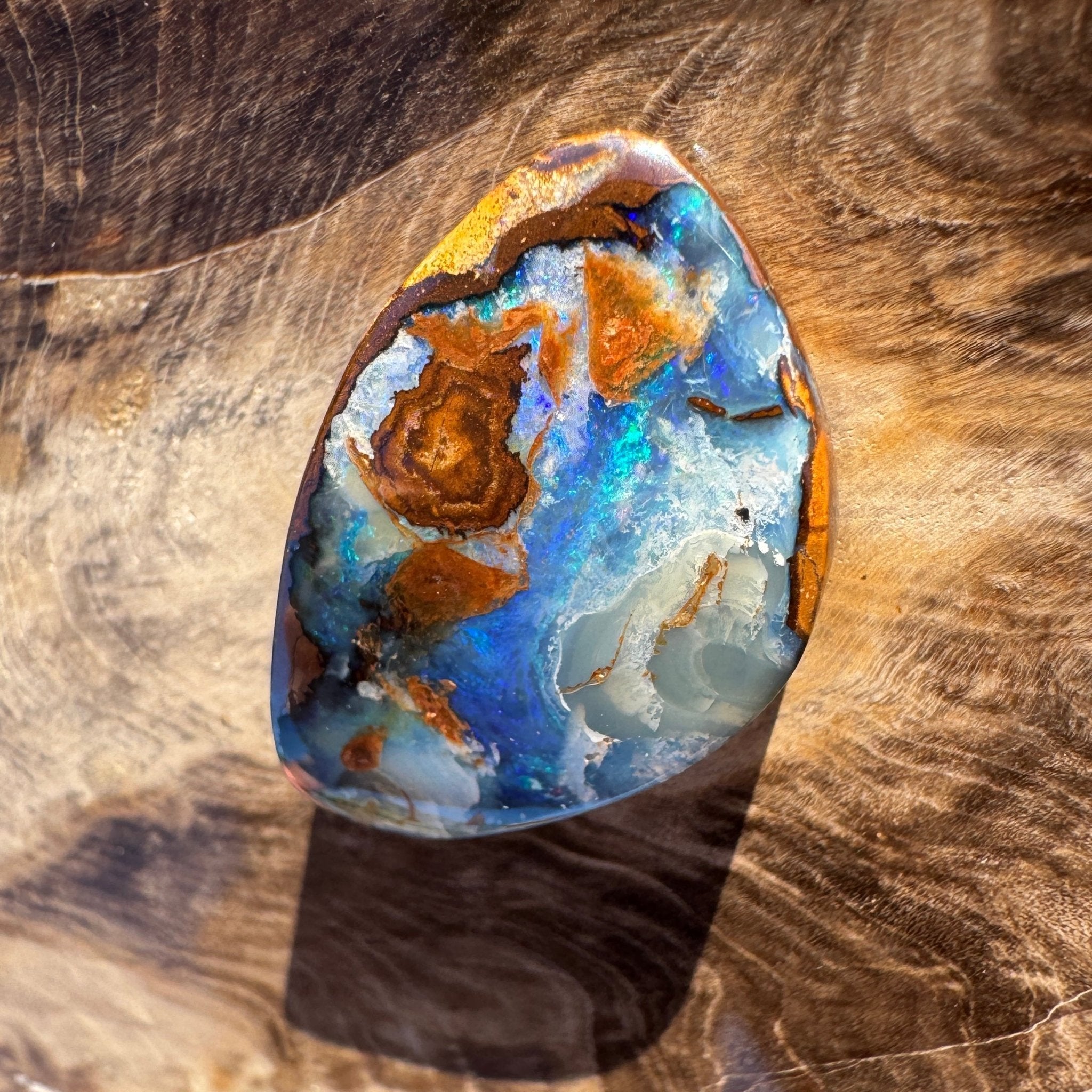 21.3ct Queensland Boulder Opal | Solid Australian Opal | Hand-Cut