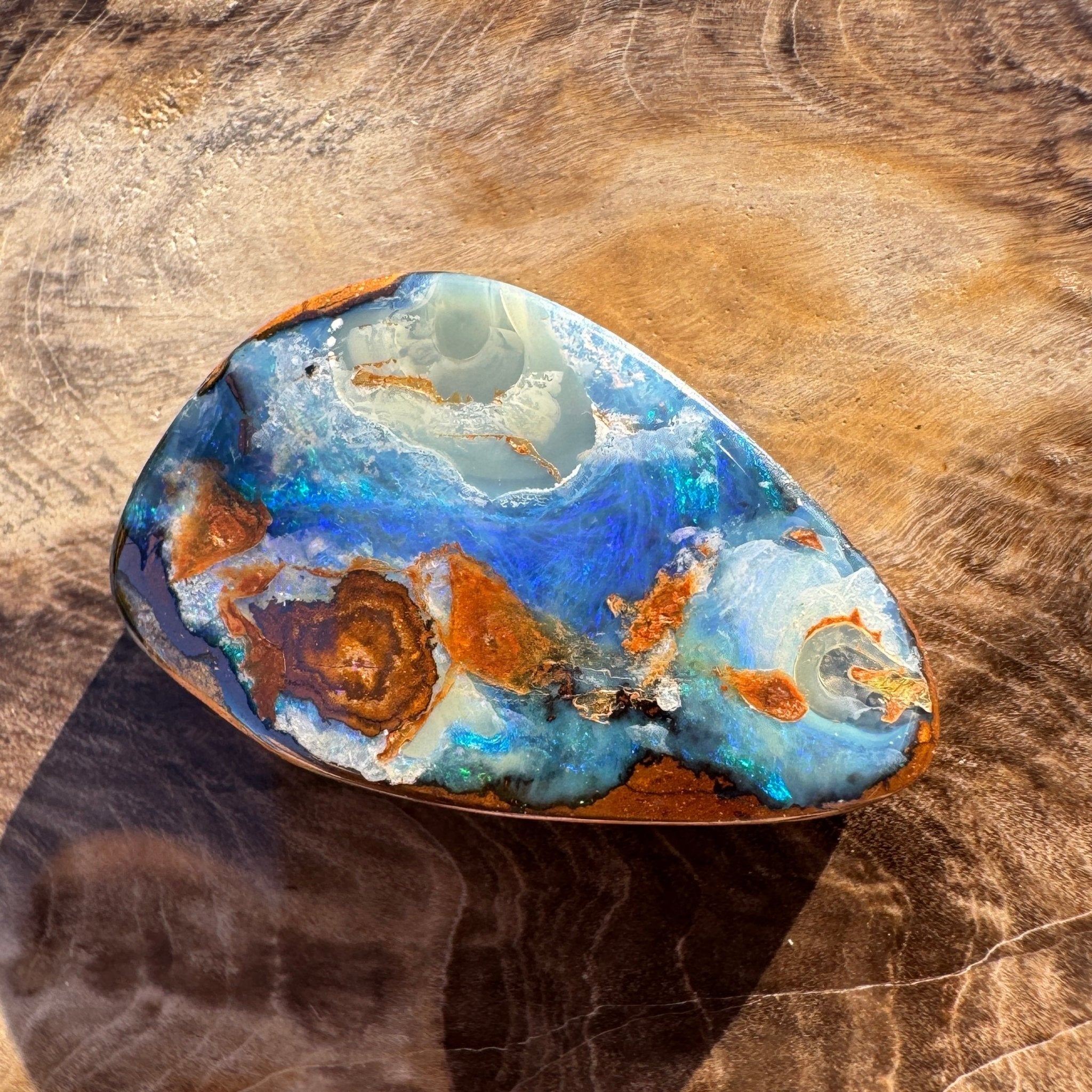 21.3ct Queensland Boulder Opal | Solid Australian Opal | Hand-Cut