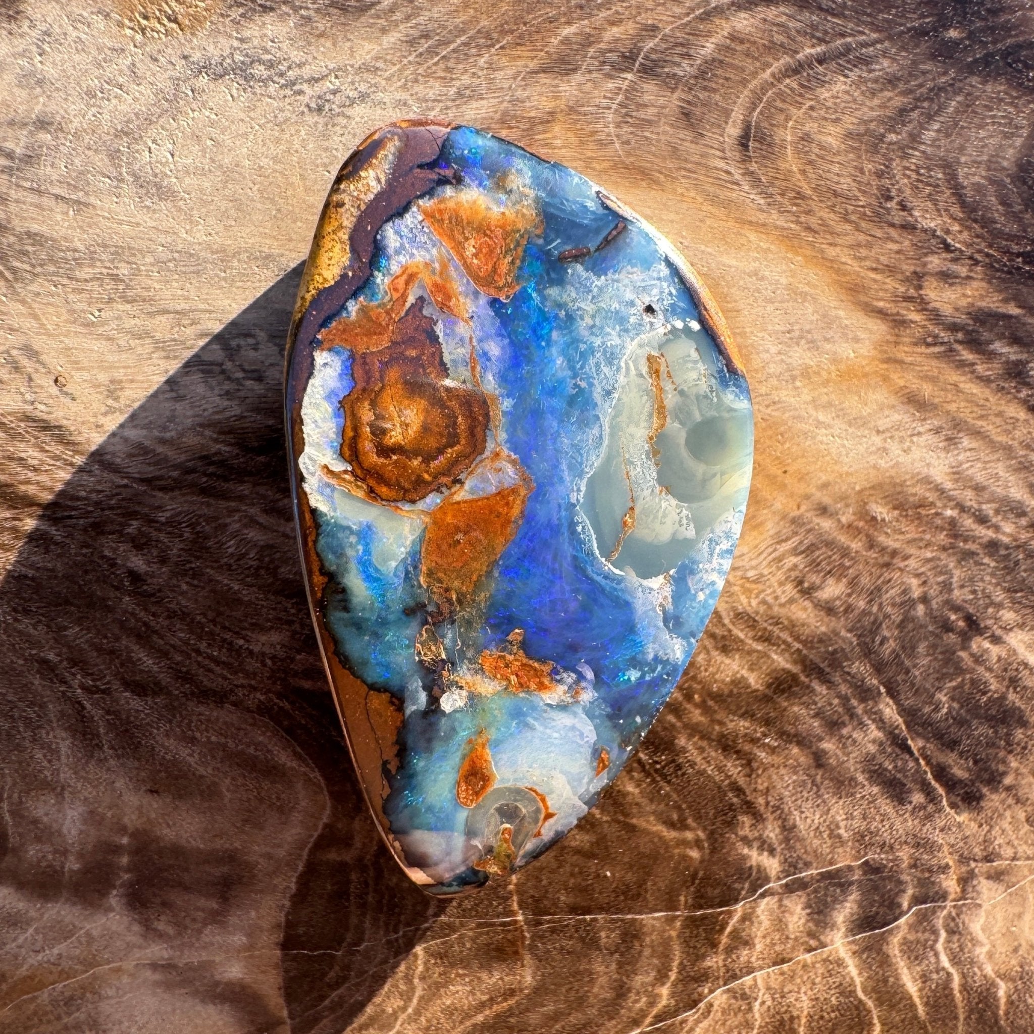 21.3ct Queensland Boulder Opal | Solid Australian Opal | Hand-Cut