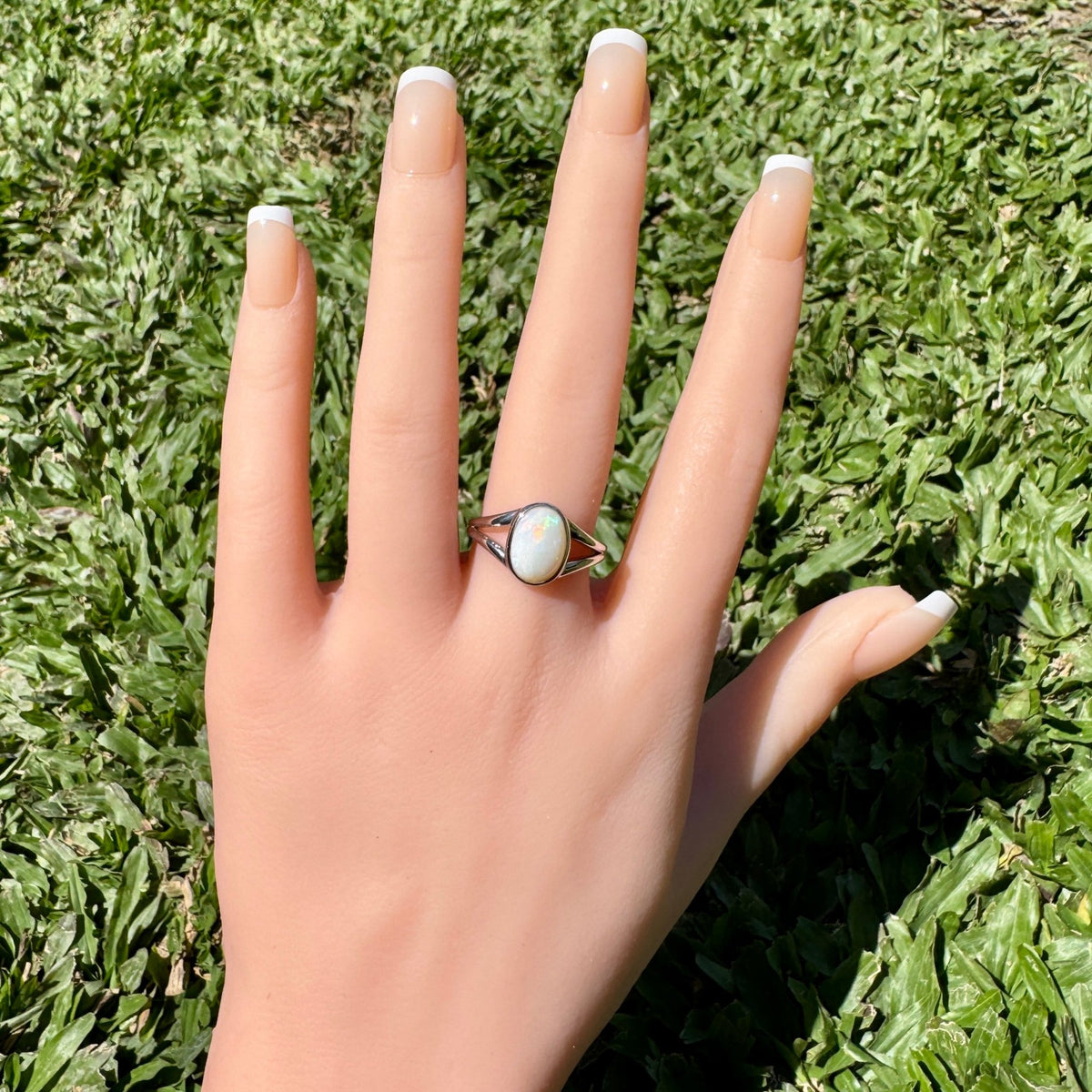 2.1ct Coober Pedy Opal Ring ~ 'Lake Hart Mirage' | 925 Sterling Silver | Solid Australian Opal