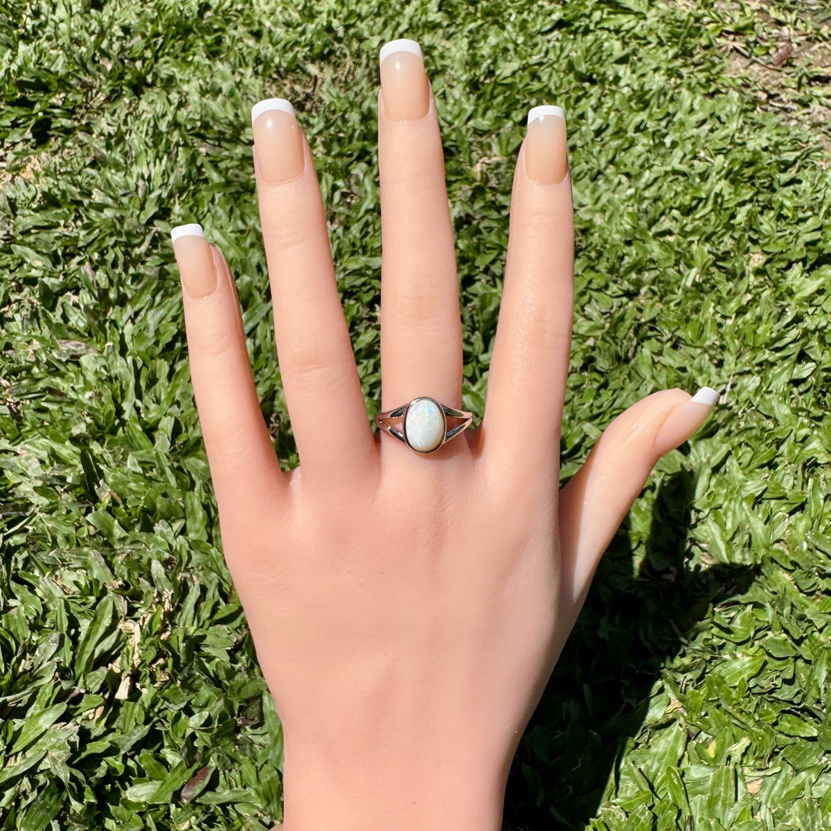 2.1ct Coober Pedy Opal Ring ~ 'Lake Hart Mirage' | 925 Sterling Silver | Solid Australian Opal