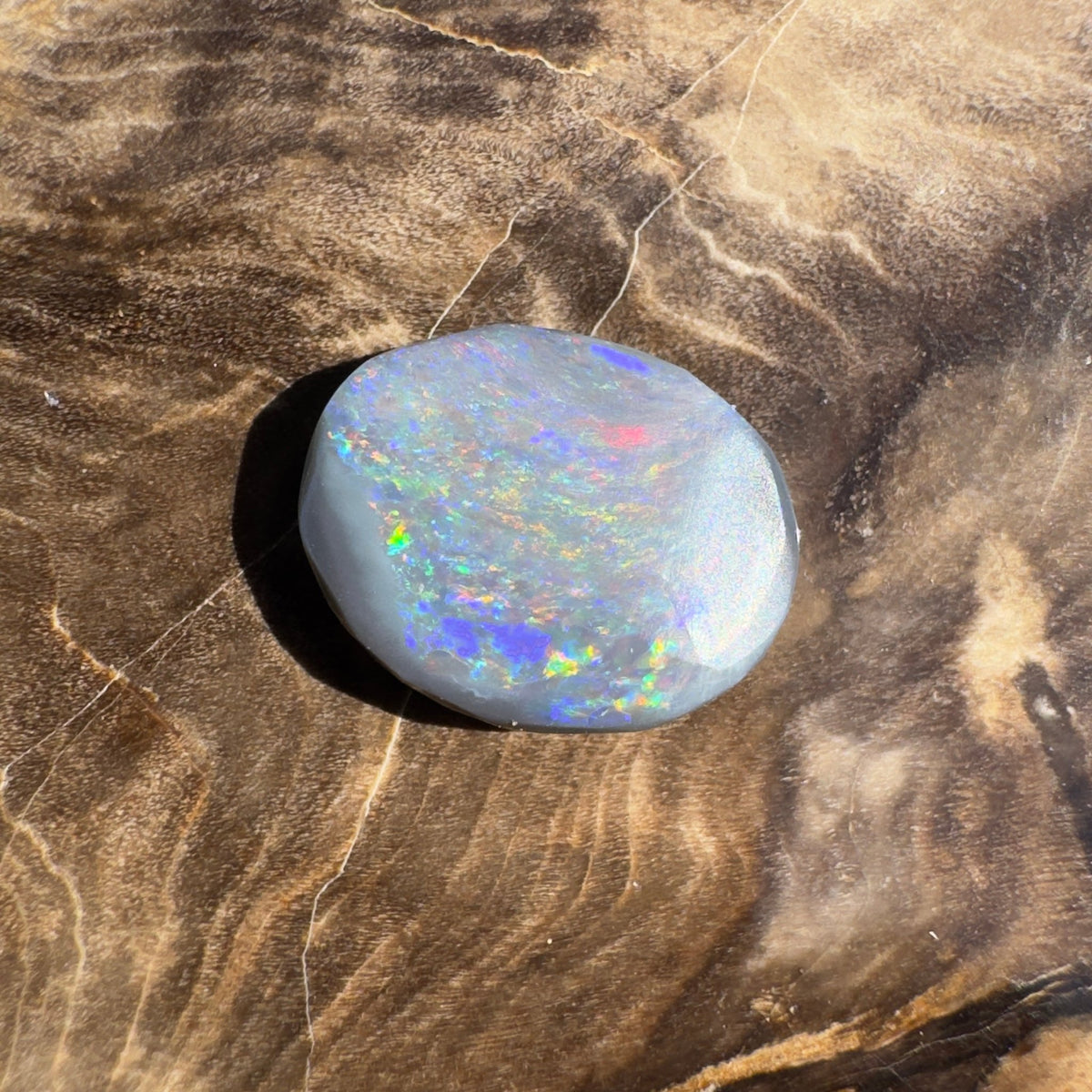 2.1ct Lightning Ridge Semi Black Opal | Solid Australian Opal | Hand-Cut