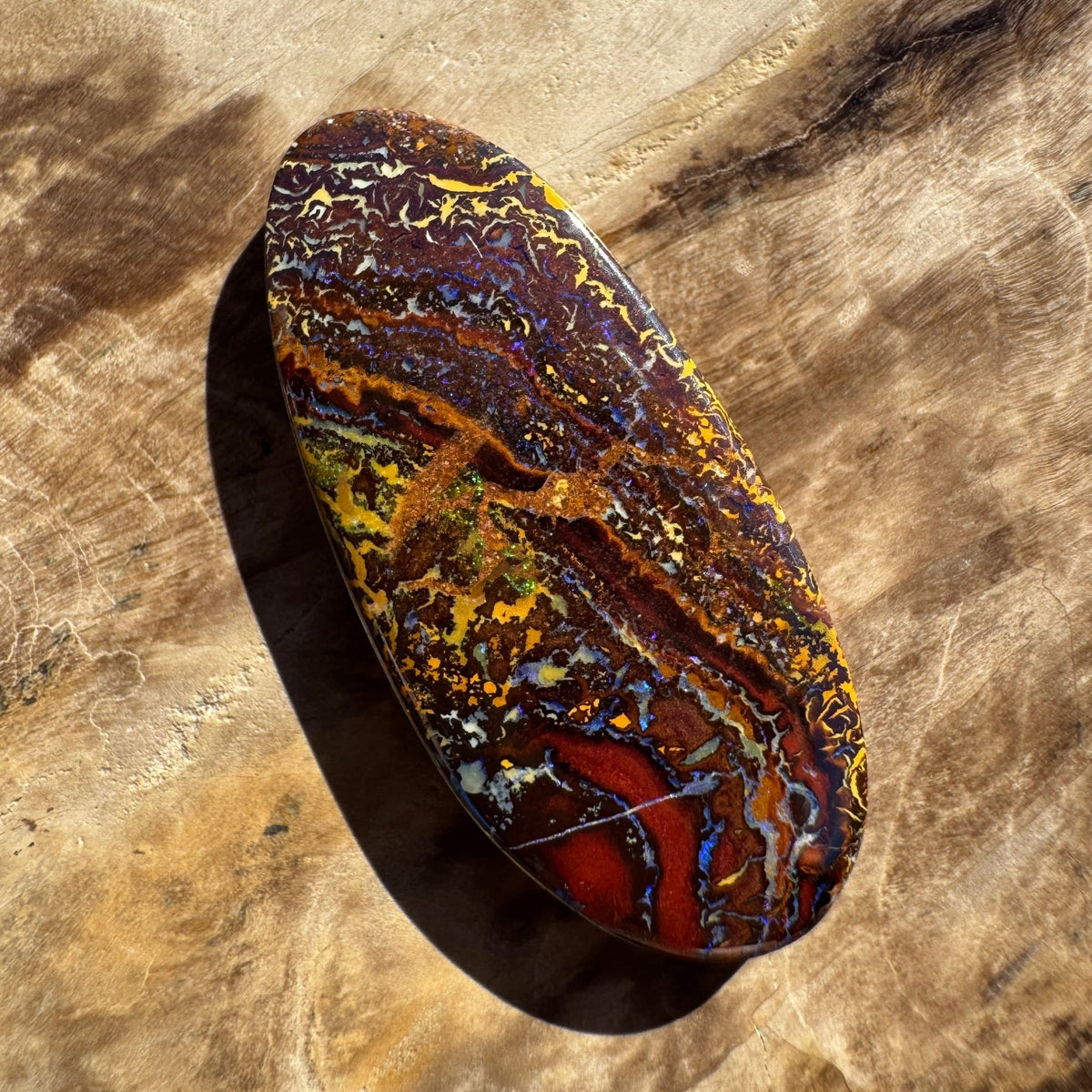 21ct Queensland Boulder Opal | Solid Australian Opal | Hand-Cut