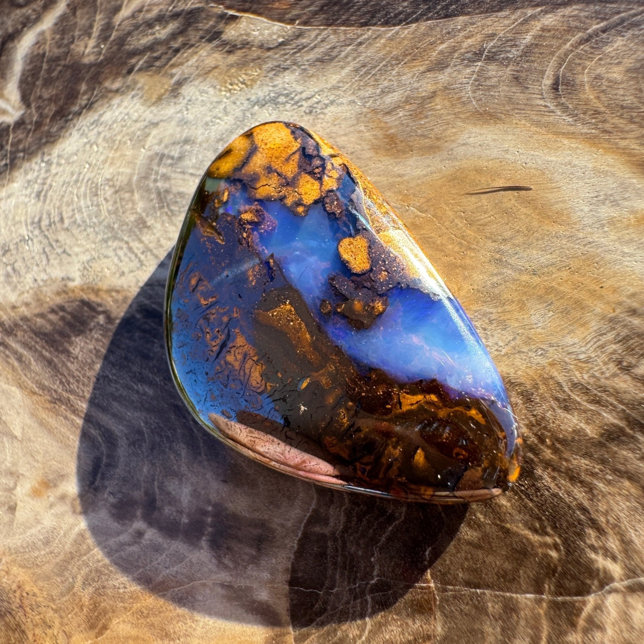 22.1ct Queensland Boulder Opal | Solid Australian Opal | Hand-Cut