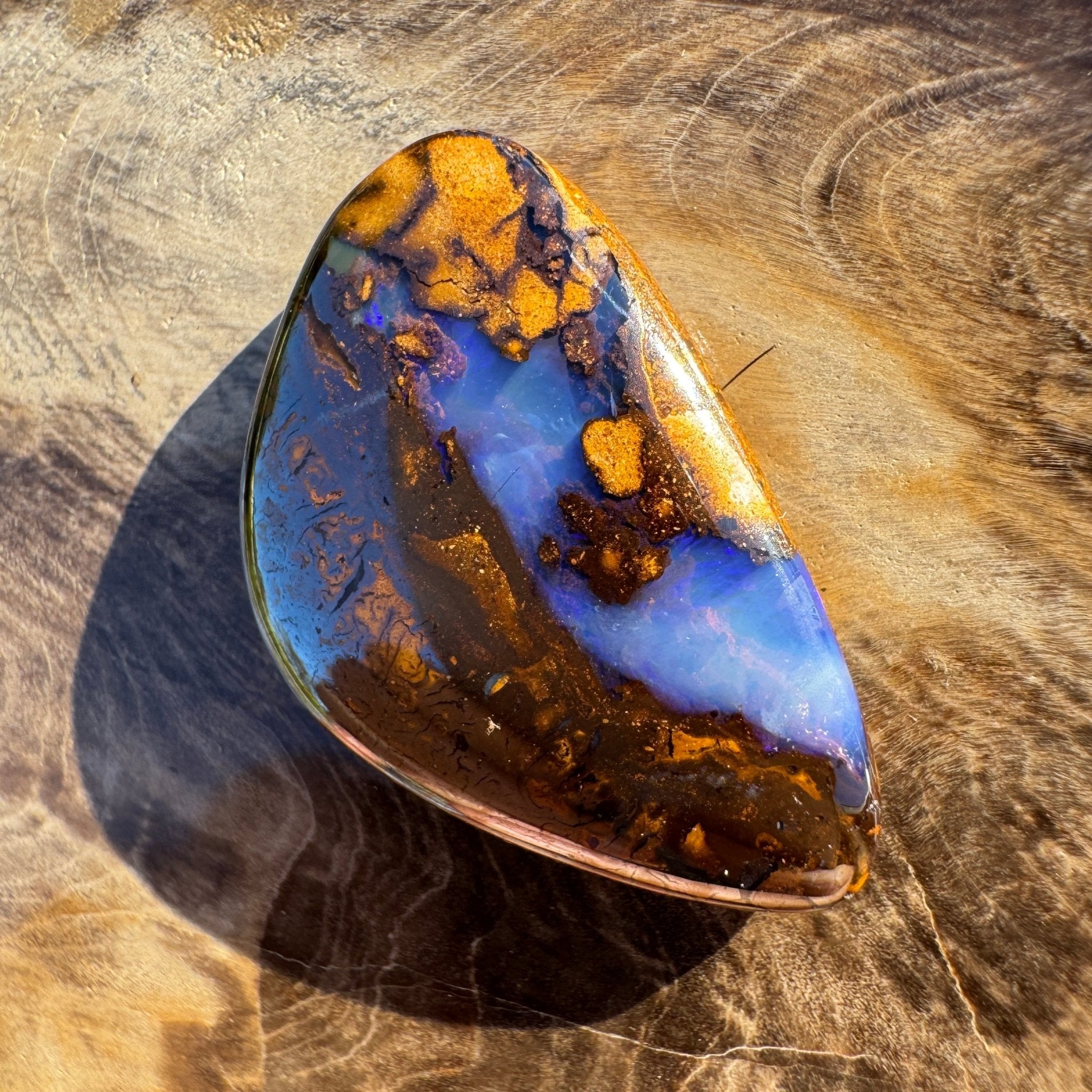22.1ct Queensland Boulder Opal | Solid Australian Opal | Hand-Cut