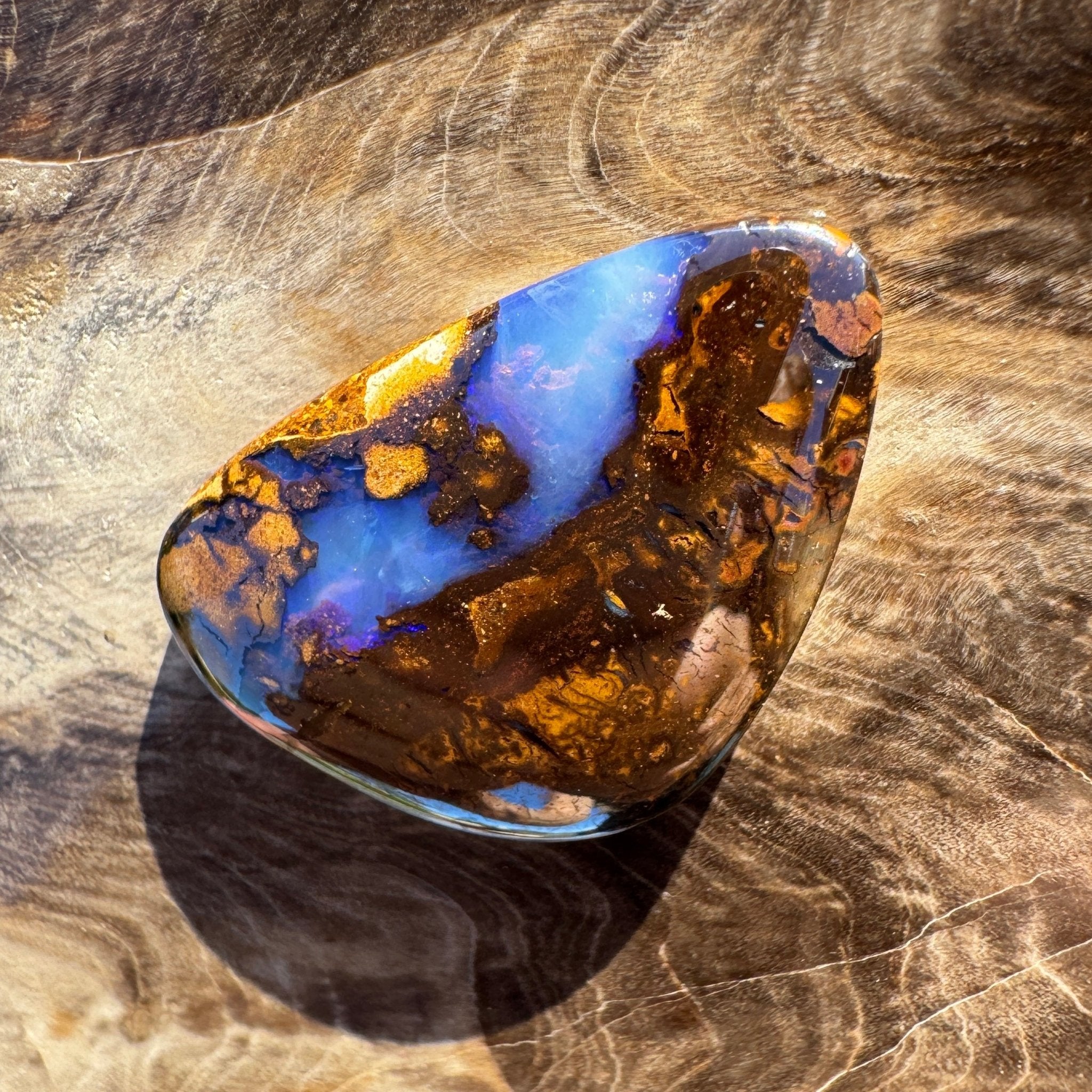 22.1ct Queensland Boulder Opal | Solid Australian Opal | Hand-Cut