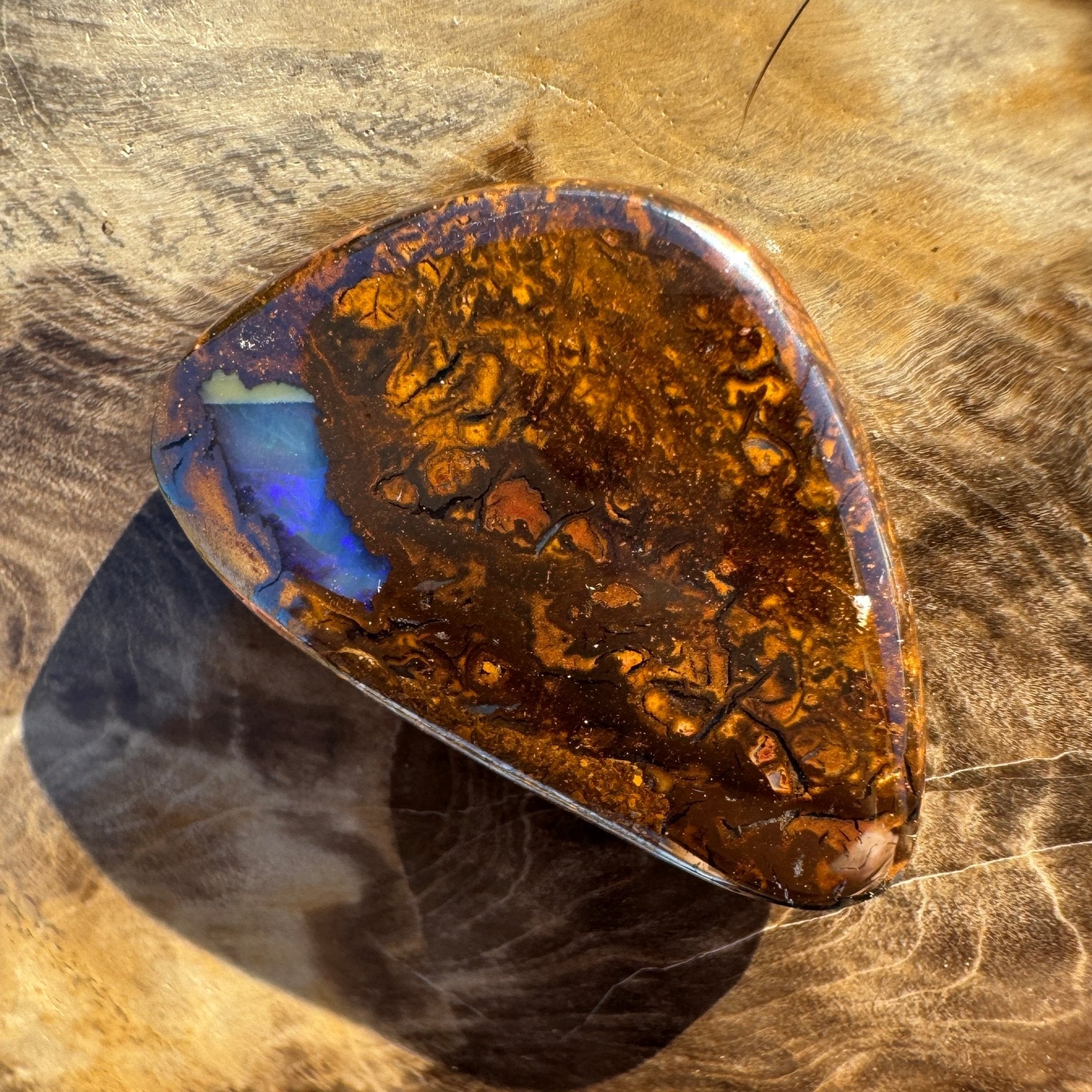 22.1ct Queensland Boulder Opal | Solid Australian Opal | Hand-Cut