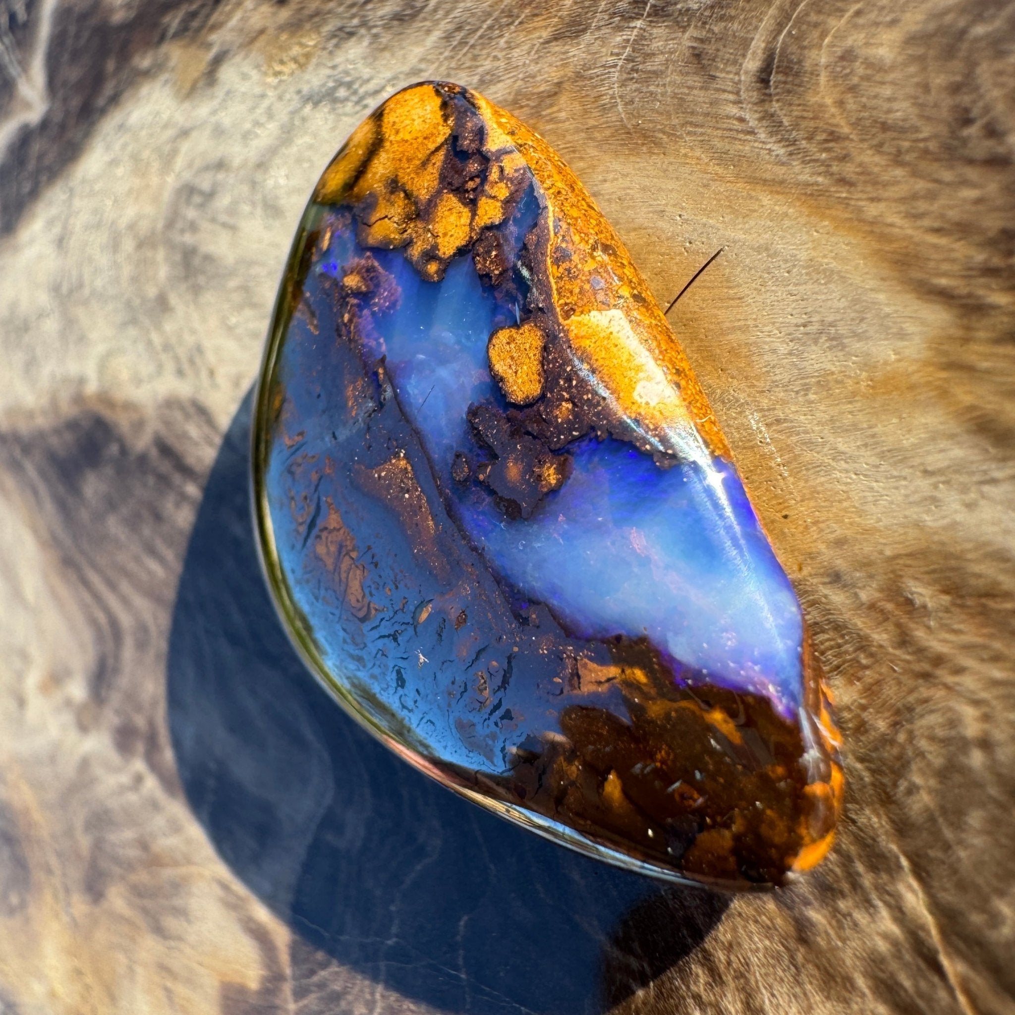 22.1ct Queensland Boulder Opal | Solid Australian Opal | Hand-Cut