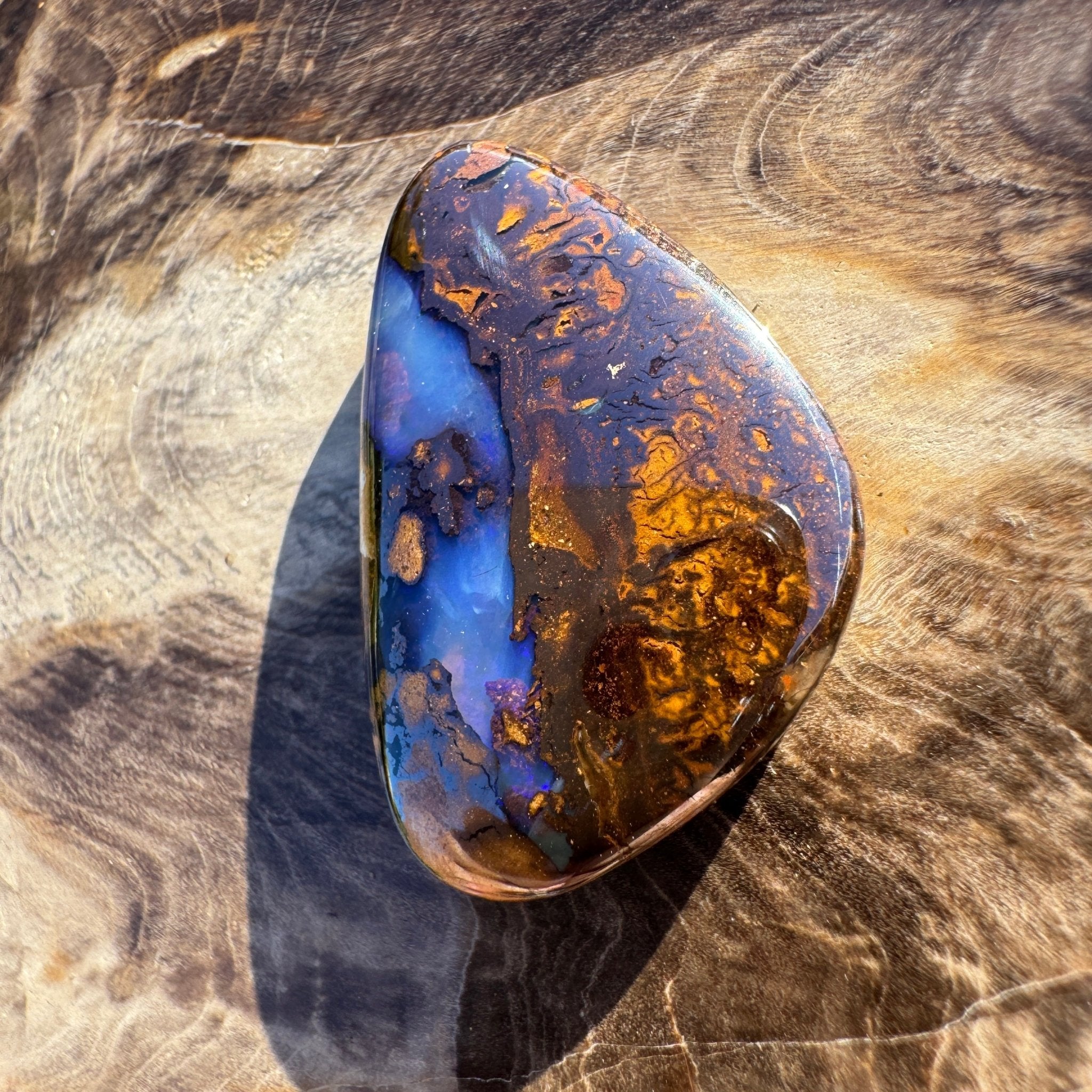 22.1ct Queensland Boulder Opal | Solid Australian Opal | Hand-Cut