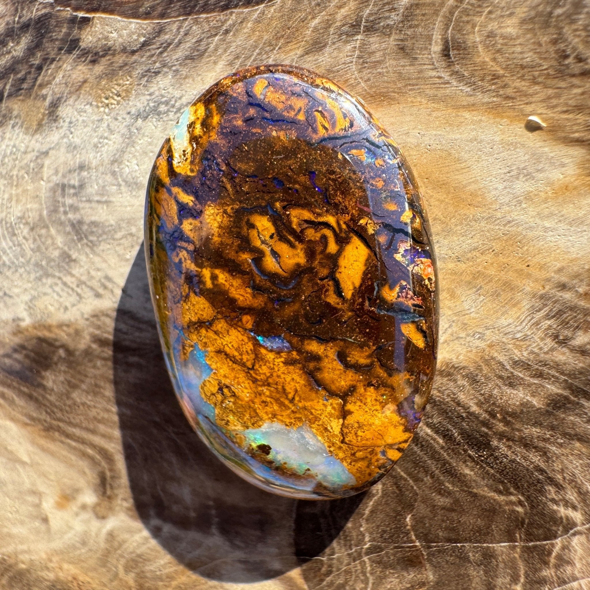 22.3ct Queensland Boulder Opal | Solid Australian Opal | Hand-Cut