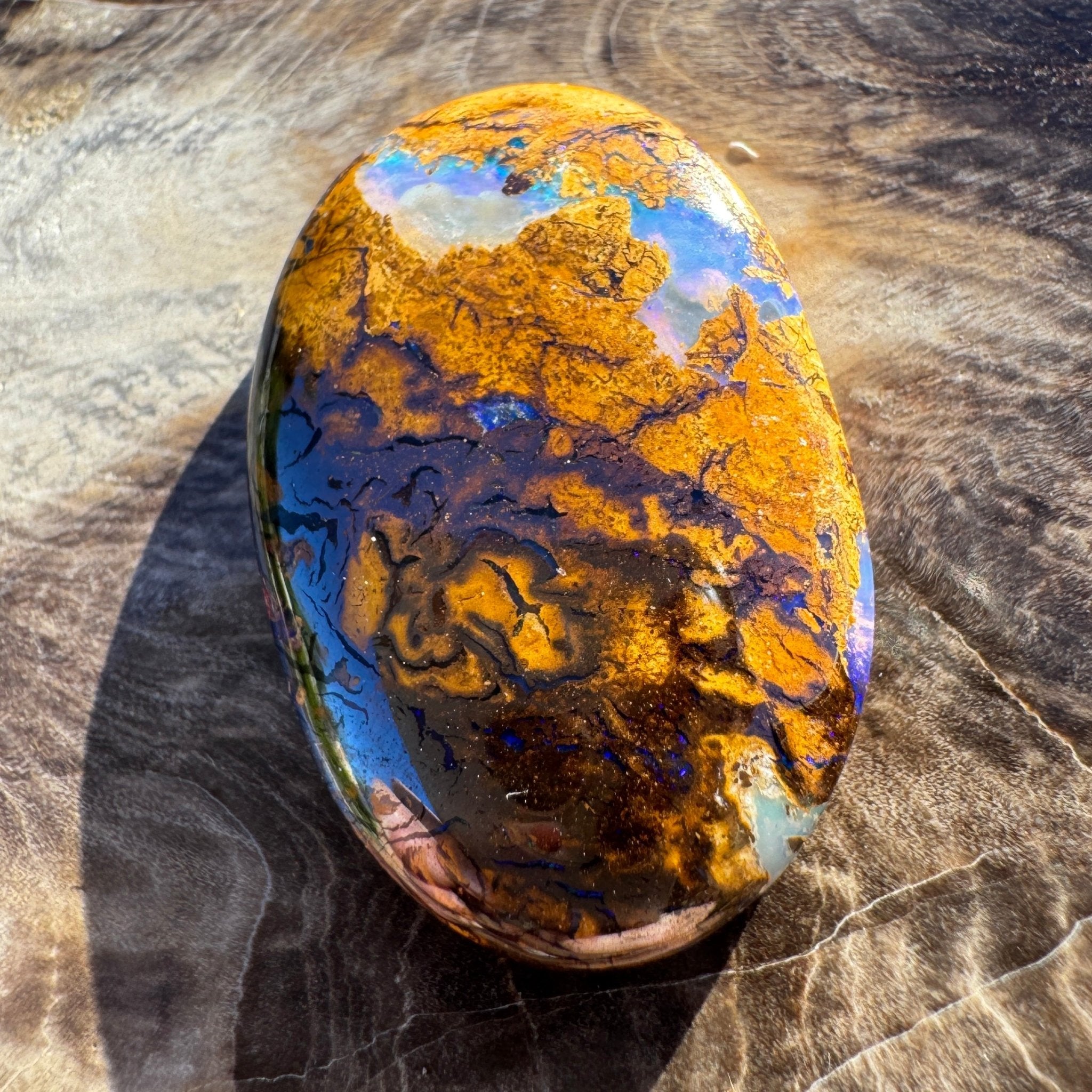 22.3ct Queensland Boulder Opal | Solid Australian Opal | Hand-Cut