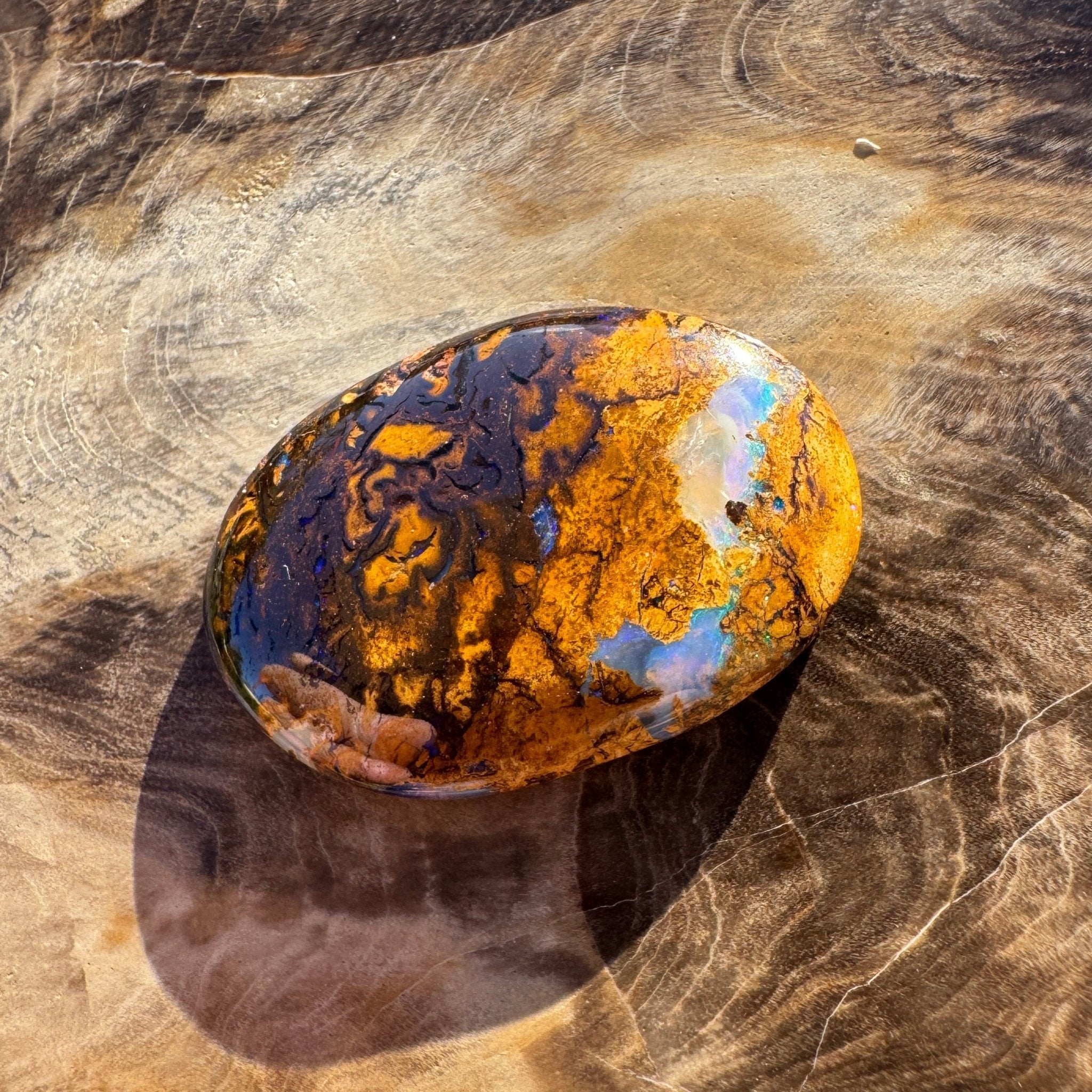 22.3ct Queensland Boulder Opal | Solid Australian Opal | Hand-Cut