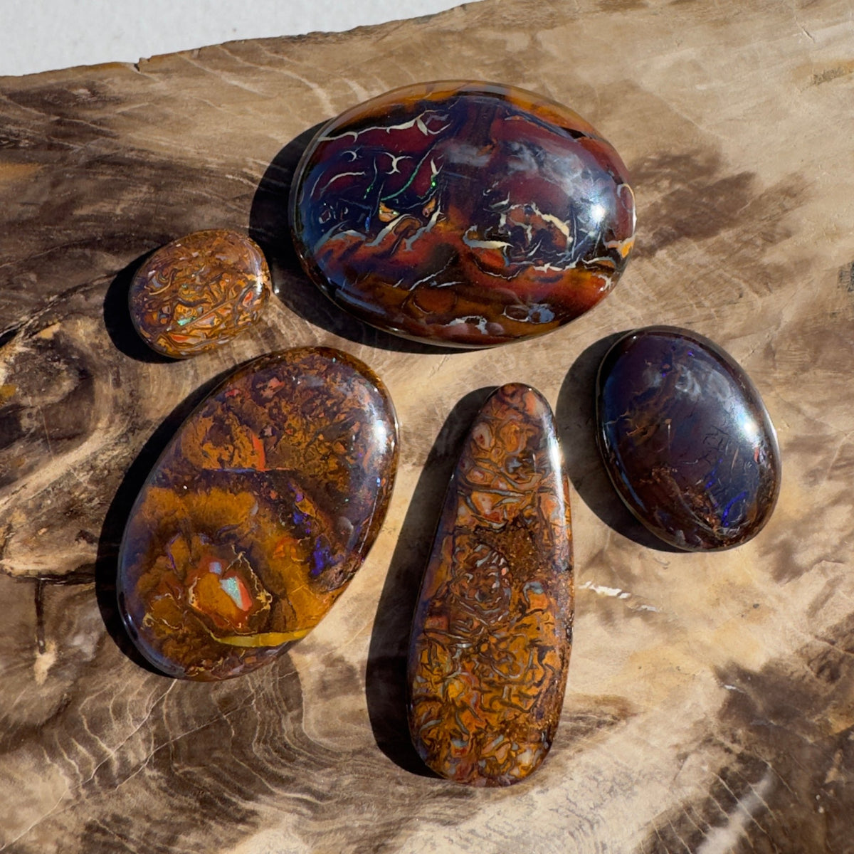 225ct Queensland Boulder Opal Parcel | Solid Australian Opal