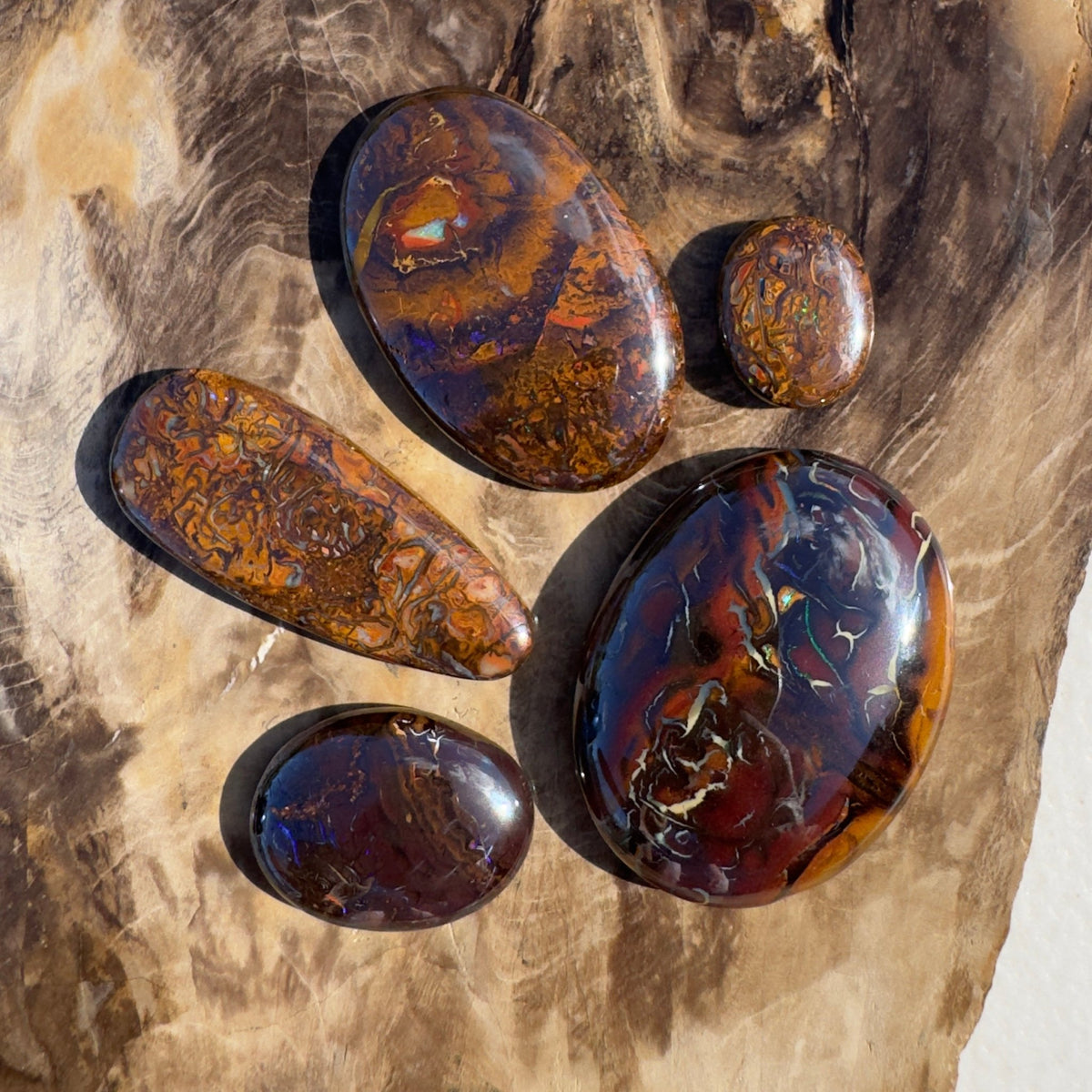 225ct Queensland Boulder Opal Parcel | Solid Australian Opal