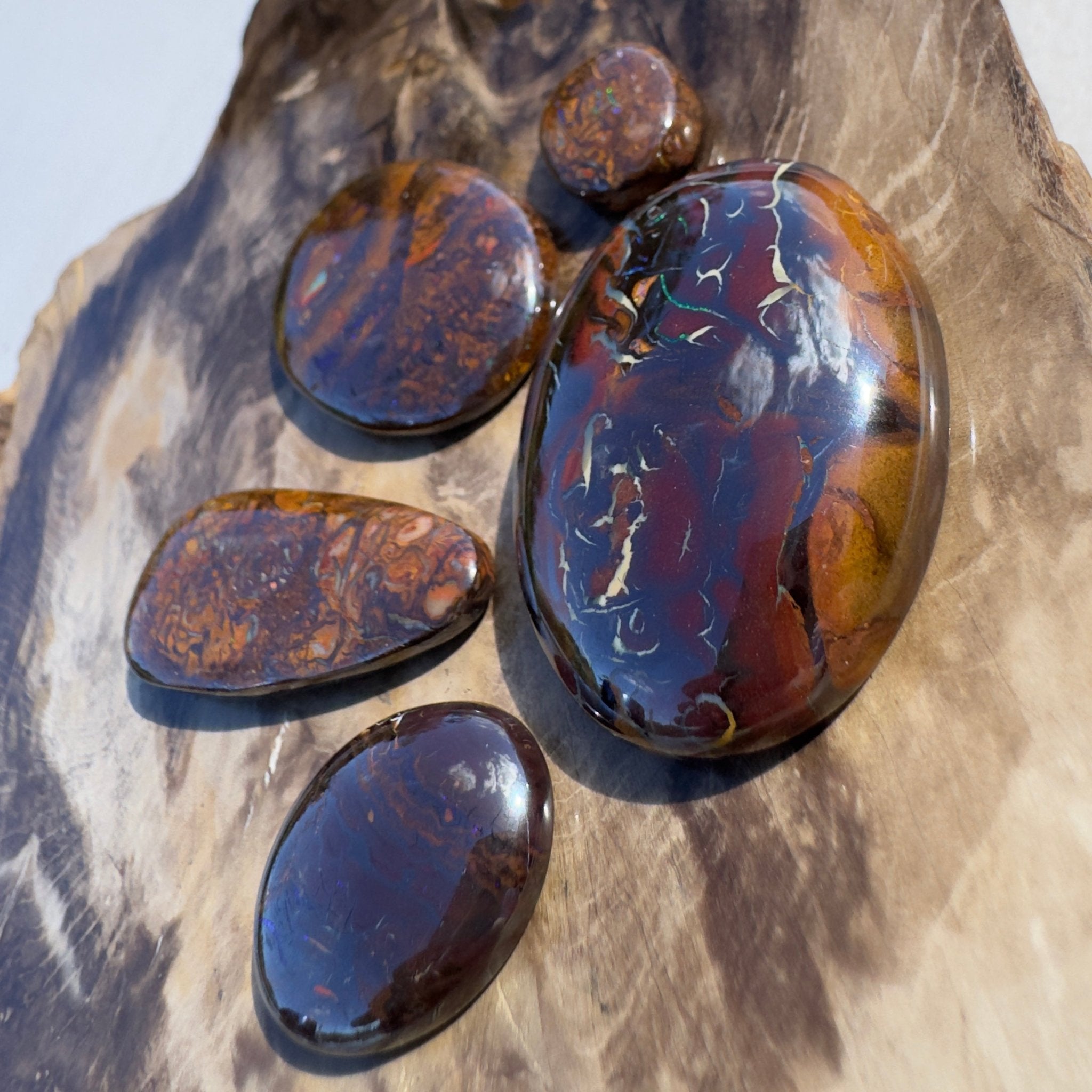 225ct Queensland Boulder Opal Parcel | Solid Australian Opal