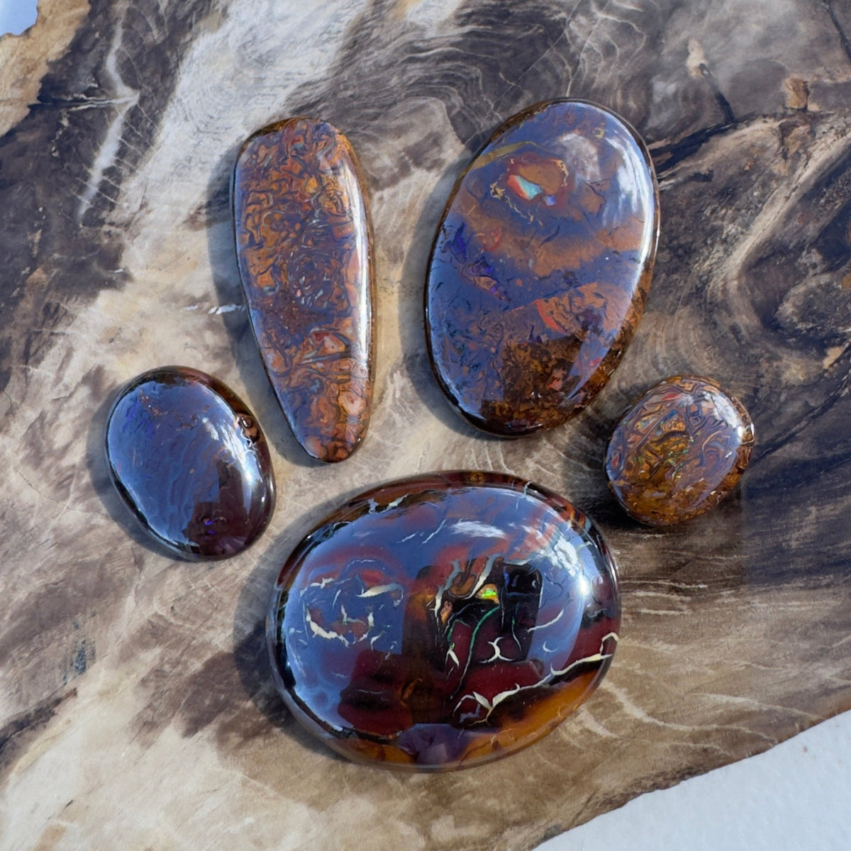 225ct Queensland Boulder Opal Parcel | Solid Australian Opal
