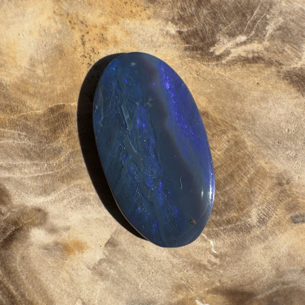 2.2ct Lightning Ridge Black Opal | Solid Australian Opal | Hand-Cut