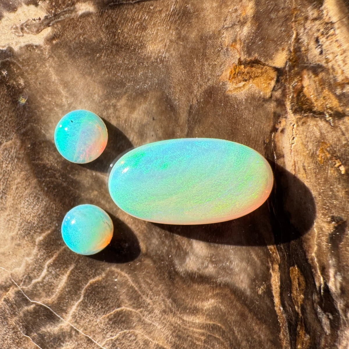 2.2ct Lightning Ridge Opal Set | Solid Australian Opal | Hand-Cut