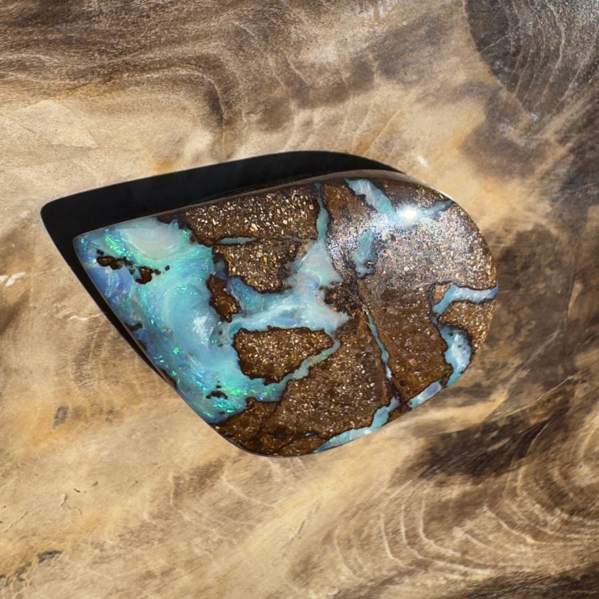 22ct Queensland Boulder Opal | Solid Australian Opal | Hand-Cut