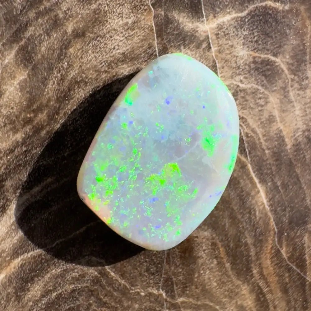 2.3carat Hand - Cut Solid Lightning Ridge Semi Black Opal
