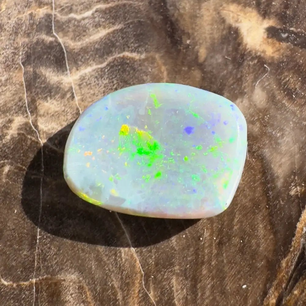 2.3carat Hand - Cut Solid Lightning Ridge Semi Black Opal