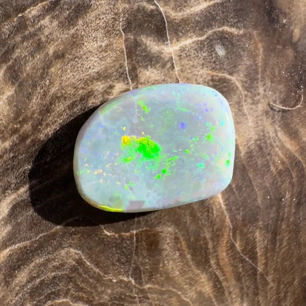 2.3carat Hand - Cut Solid Lightning Ridge Semi Black Opal