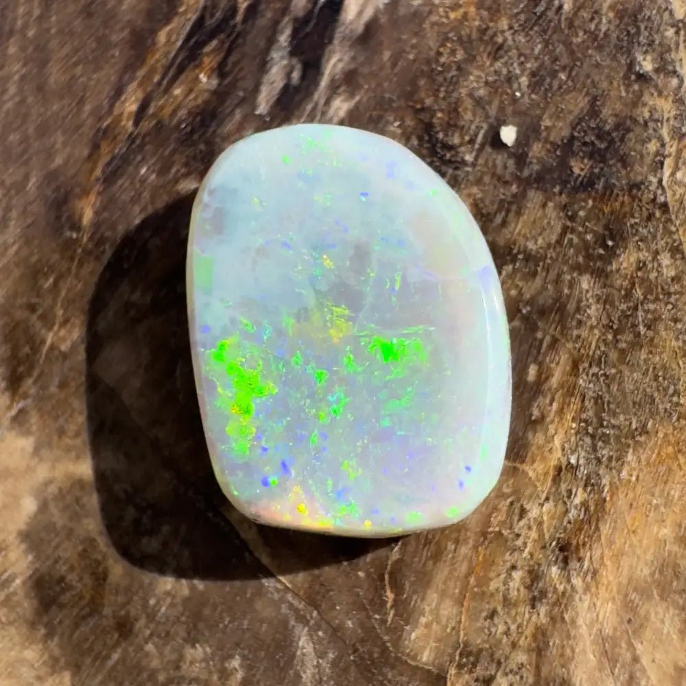 2.3carat Hand - Cut Solid Lightning Ridge Semi Black Opal