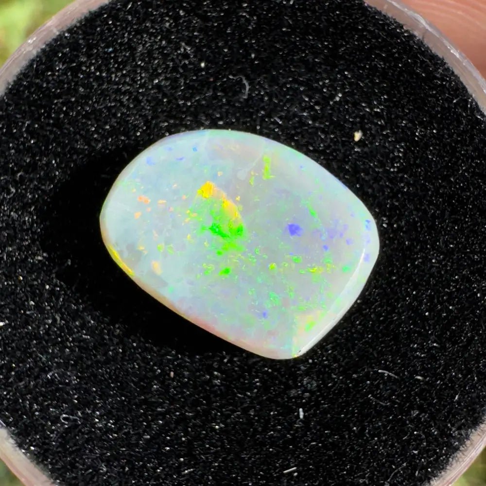 2.3carat Hand - Cut Solid Lightning Ridge Semi Black Opal