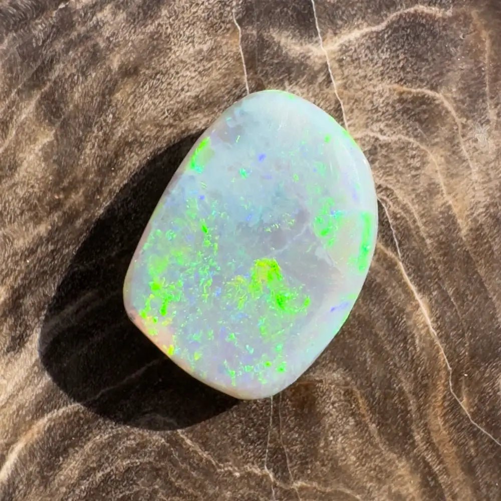 2.3carat Hand - Cut Solid Lightning Ridge Semi Black Opal
