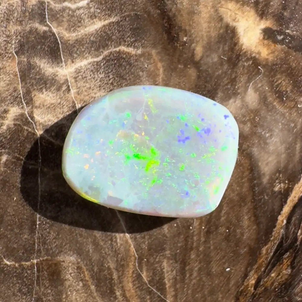 2.3carat Hand - Cut Solid Lightning Ridge Semi Black Opal