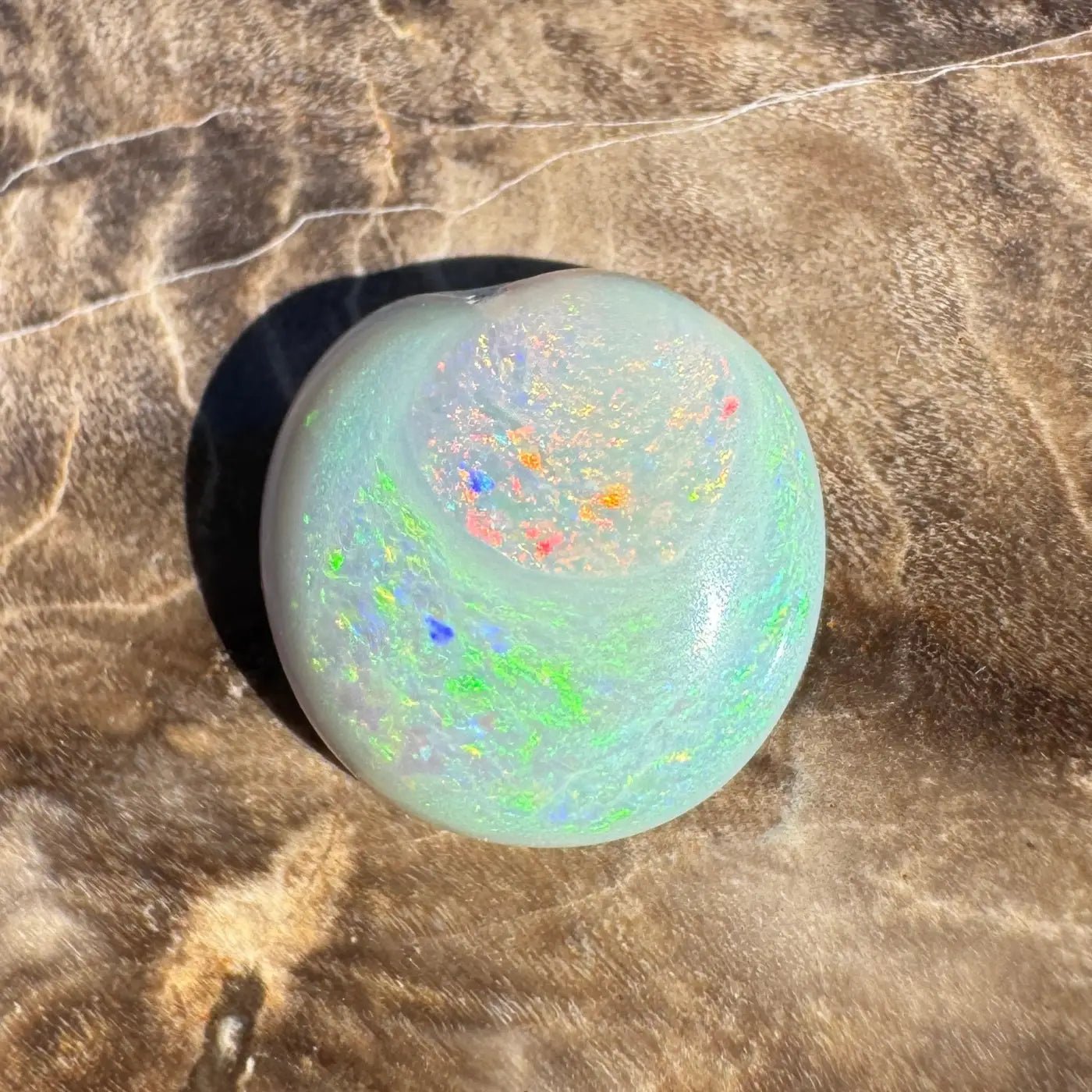 2.3ct Hand - Cut Solid Lightning Ridge Opal