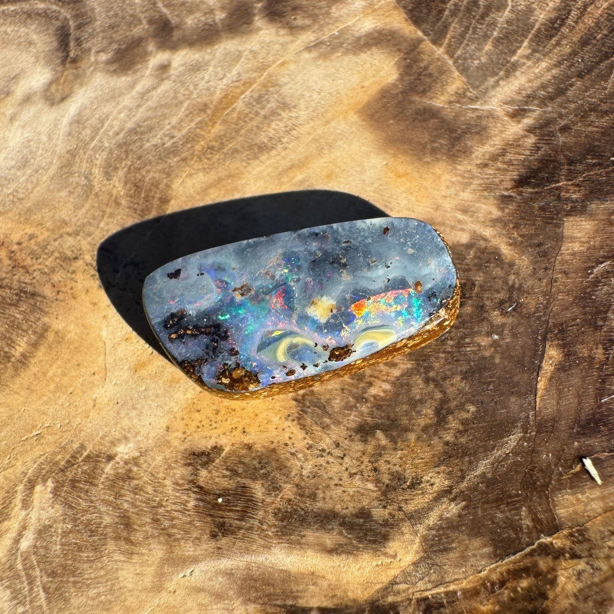 2.3ct Queensland Boulder Opal | Solid Australian Opal | Hand-Cut