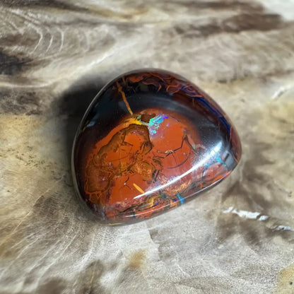 24.9ct Hand-cut Queensland Boulder Opal