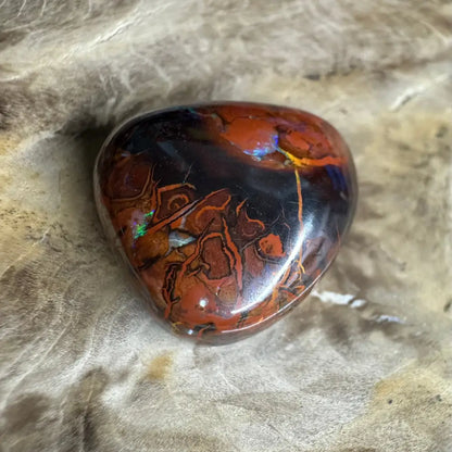 24.9ct Hand-cut Queensland Boulder Opal