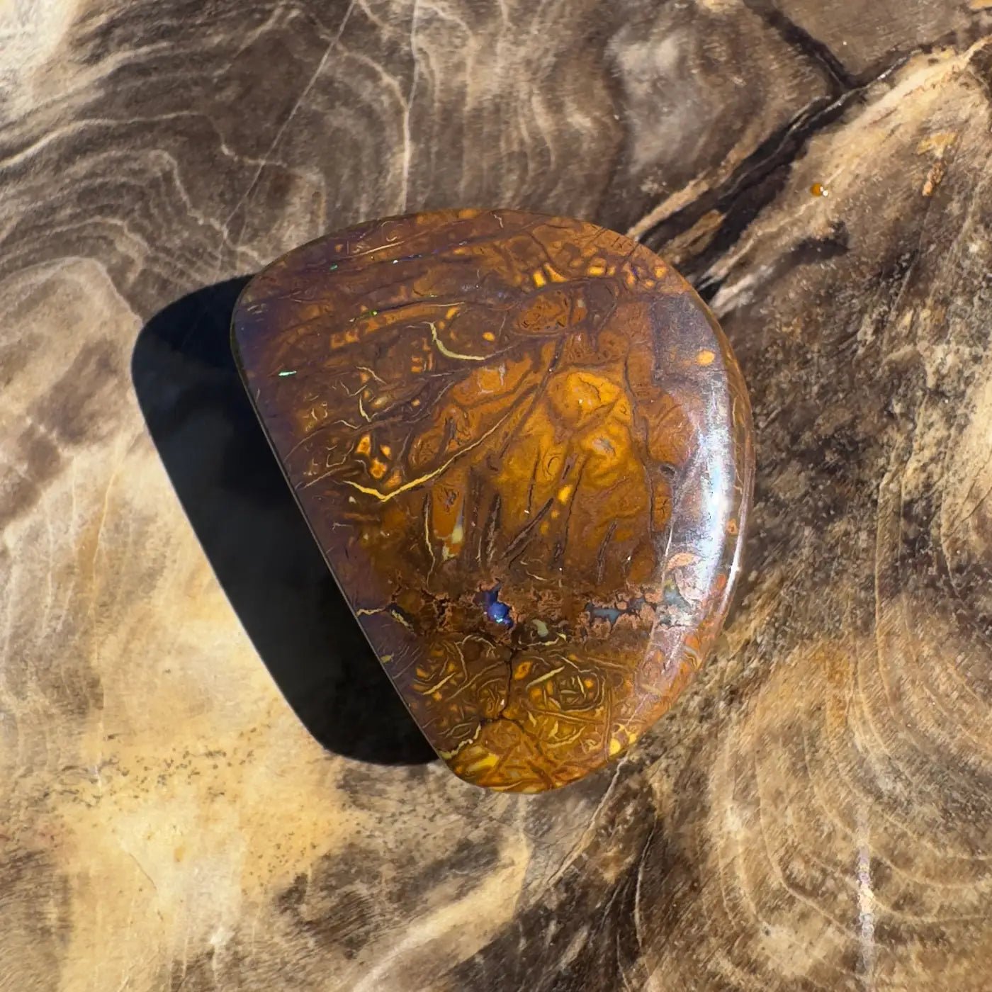 24.6ct Hand - Cut Solid Boulder Opal