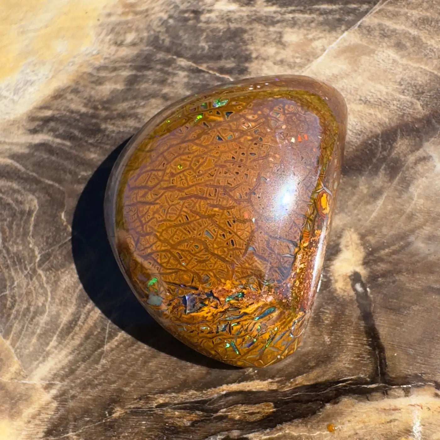 24.6ct Hand - Cut Solid Boulder Opal