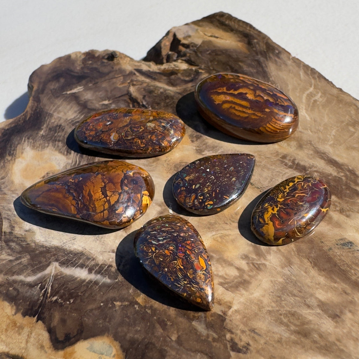 248ct Queensland Boulder Opal Parcel | Solid Australian Opal