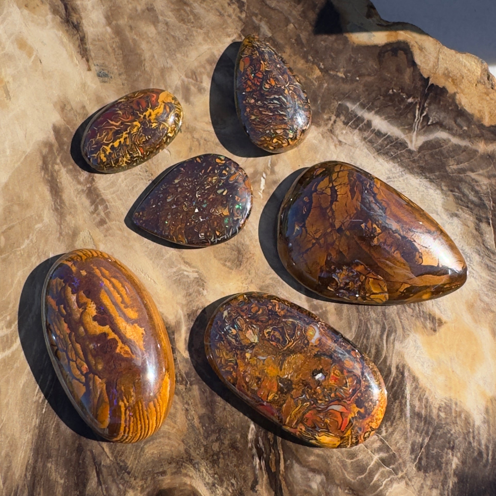 248ct Queensland Boulder Opal Parcel | Solid Australian Opal