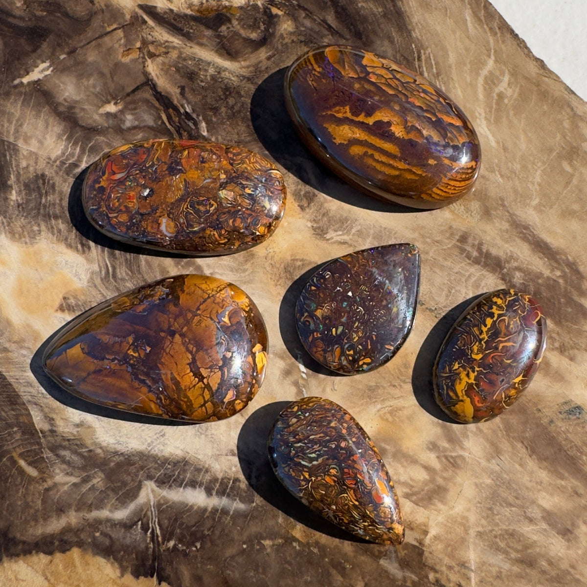 248ct Queensland Boulder Opal Parcel | Solid Australian Opal