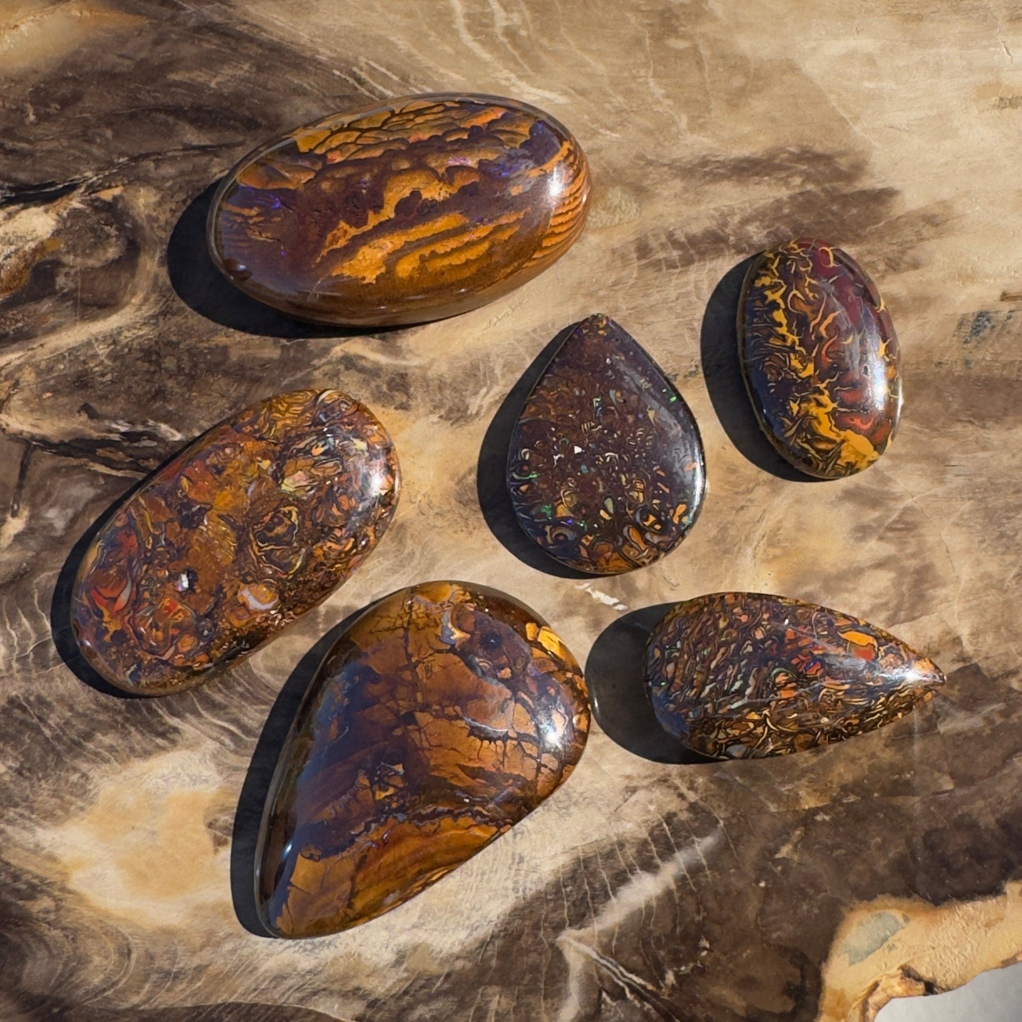 248ct Queensland Boulder Opal Parcel | Solid Australian Opal