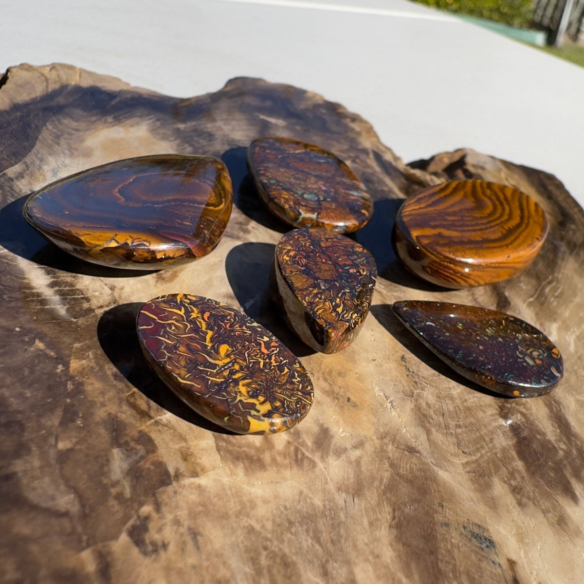 248ct Queensland Boulder Opal Parcel | Solid Australian Opal