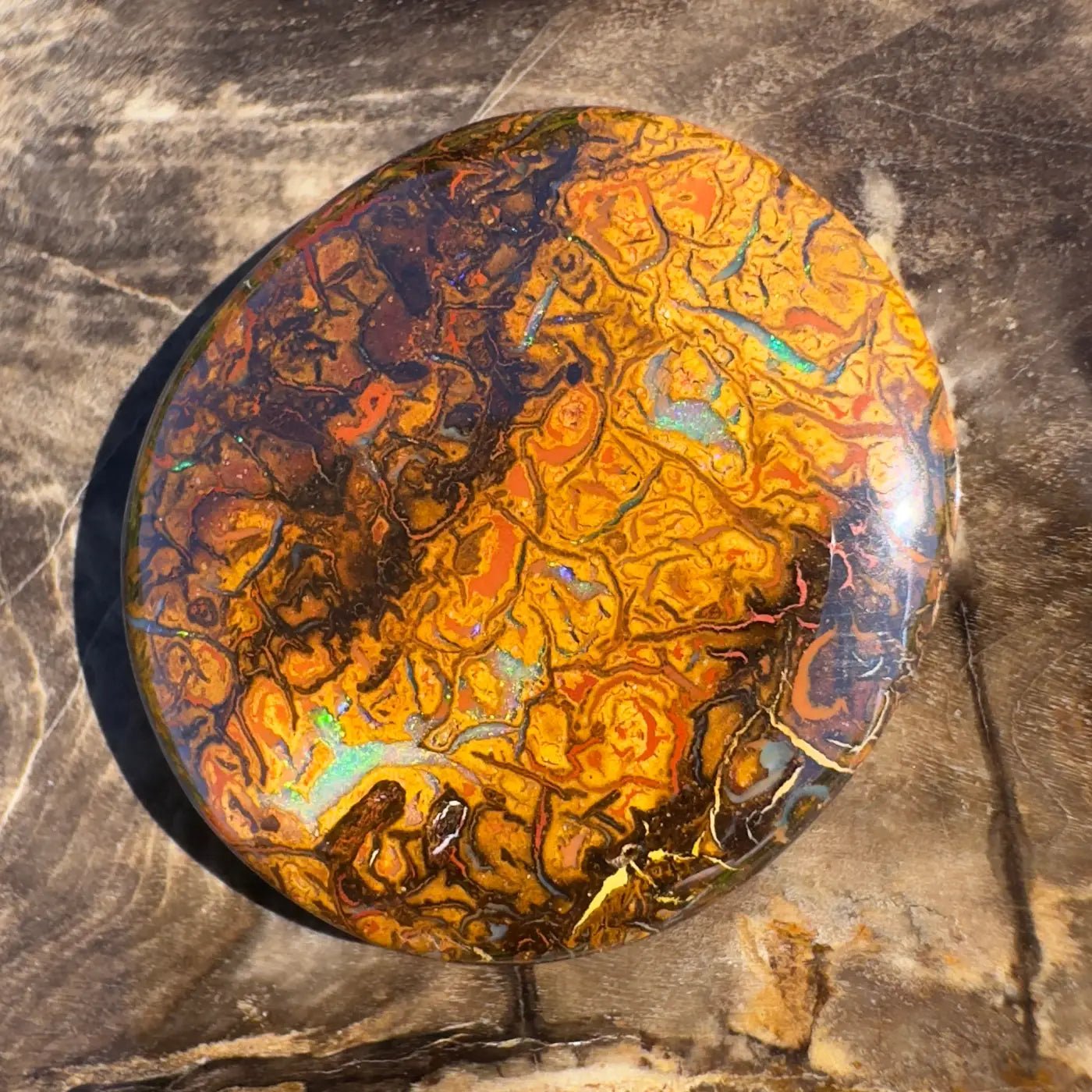 24.9ct Hand - Cut Solid Boulder Opal