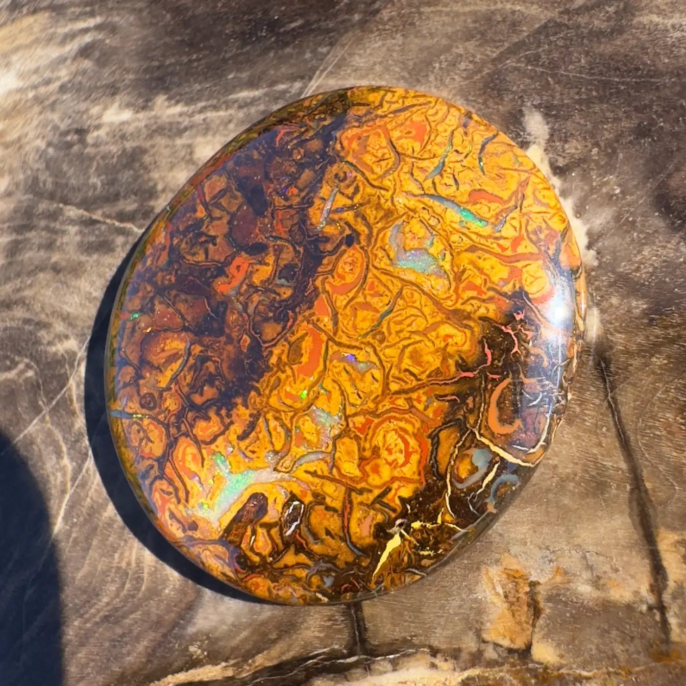 24.9ct Hand - Cut Solid Boulder Opal