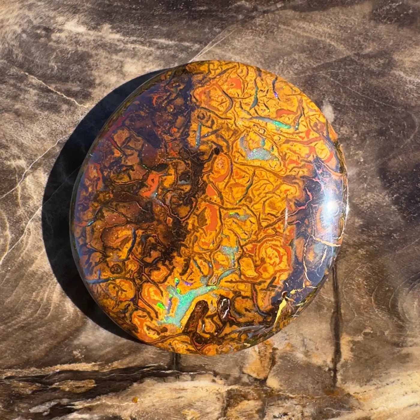 24.9ct Hand - Cut Solid Boulder Opal